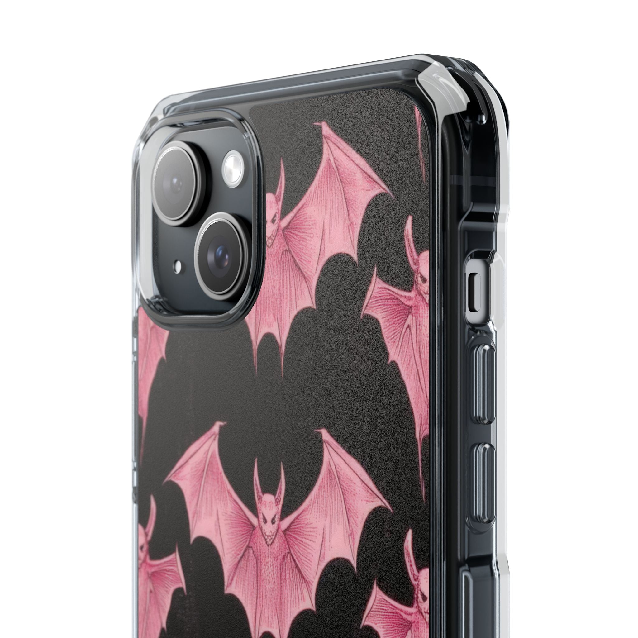 Pink Batwave iPhone 15 Plus Case - Impact