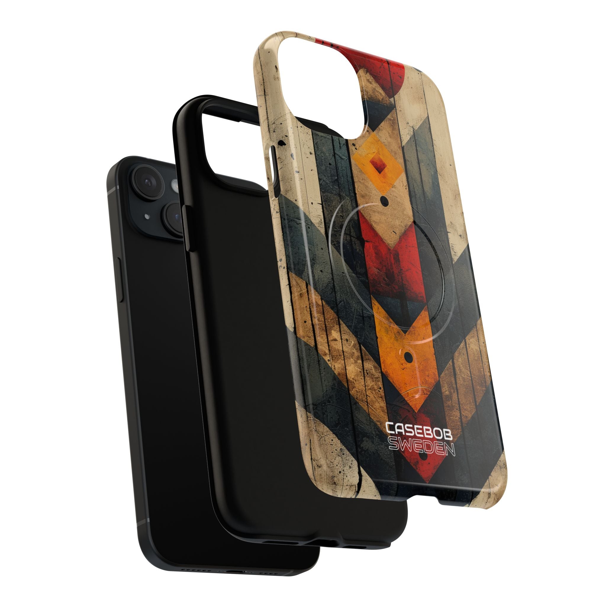 Geometric Fire Rise iPhone 15 - Tough+