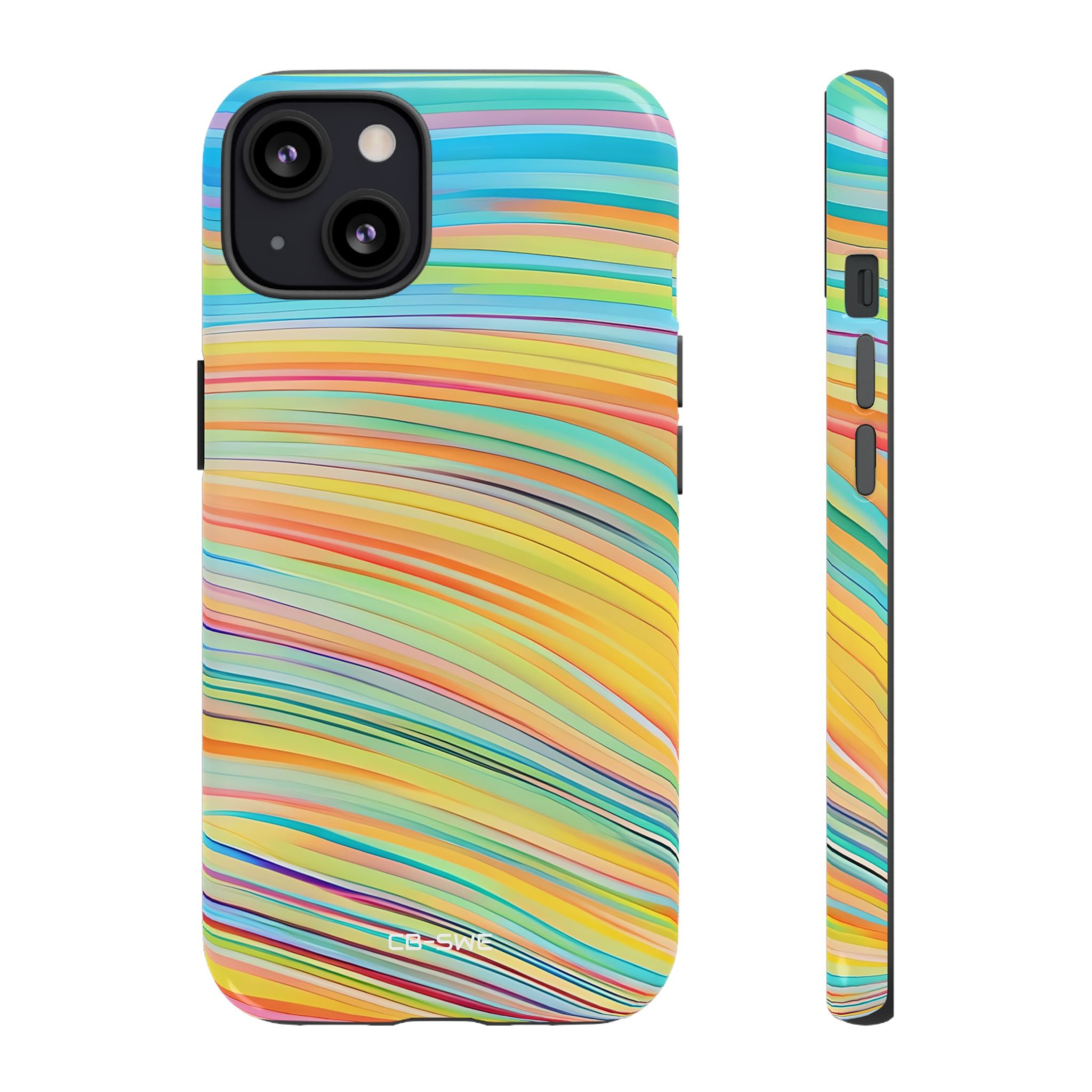 Vibrant Rhythmic Waves - iPhone Case