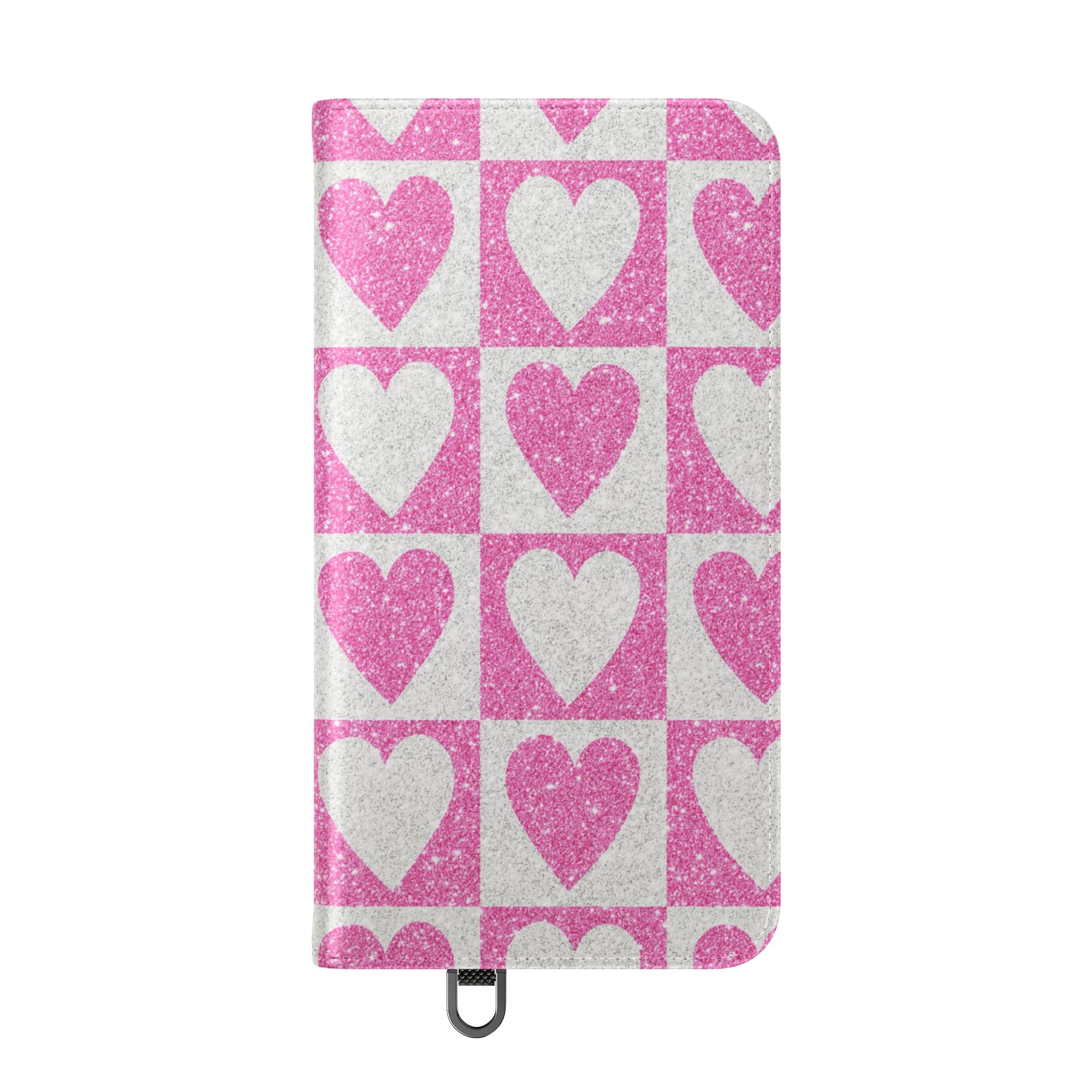 Glitter Heartgrid - Samsung S24 Plus Case - Wallet