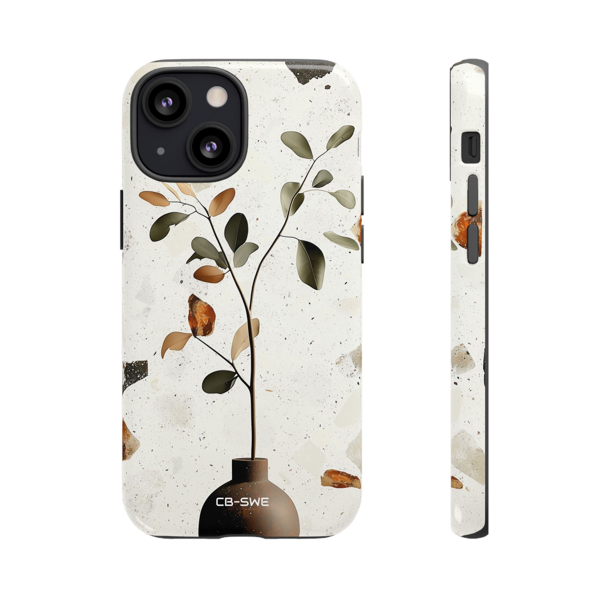 Vase Holds Leaves - iPhone Case
