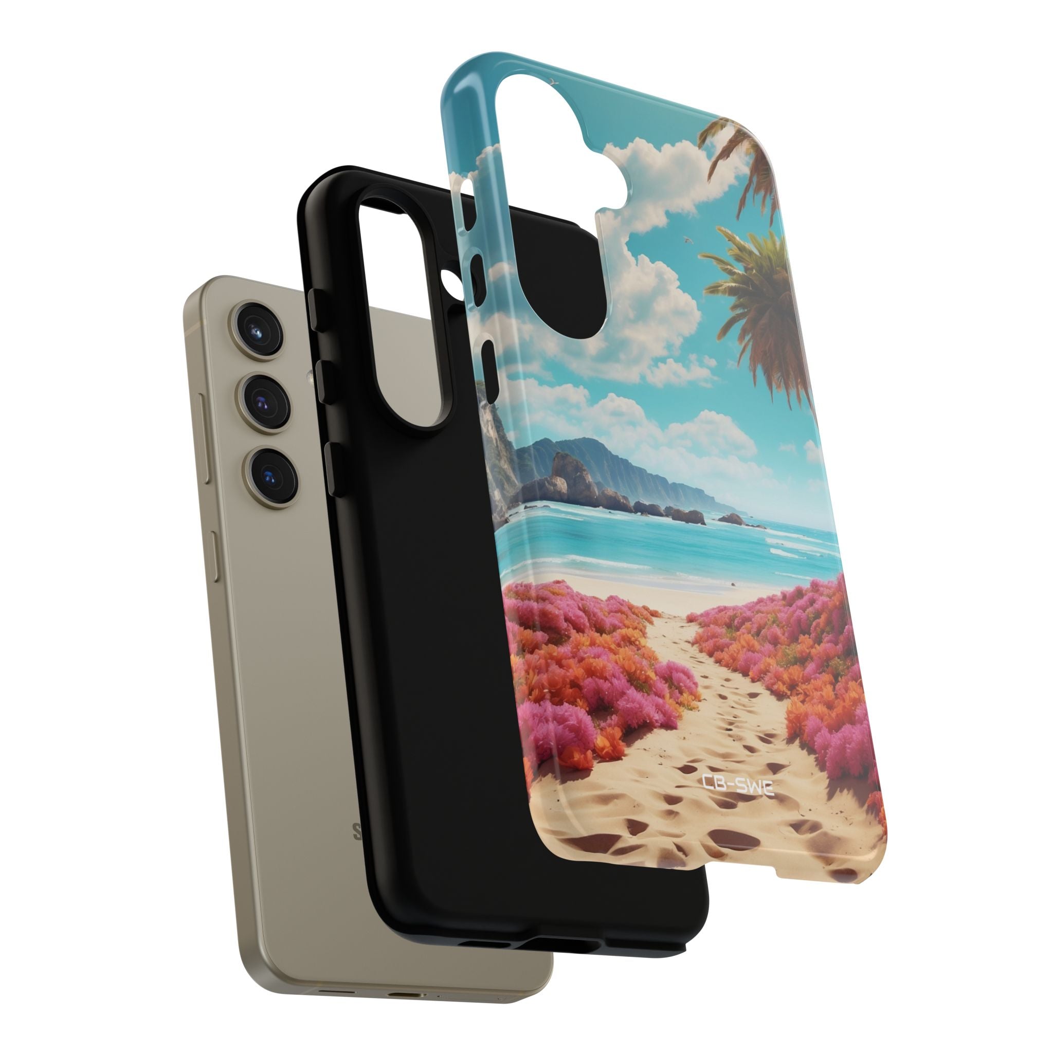Tropical Flowers Frame - Samsung Case