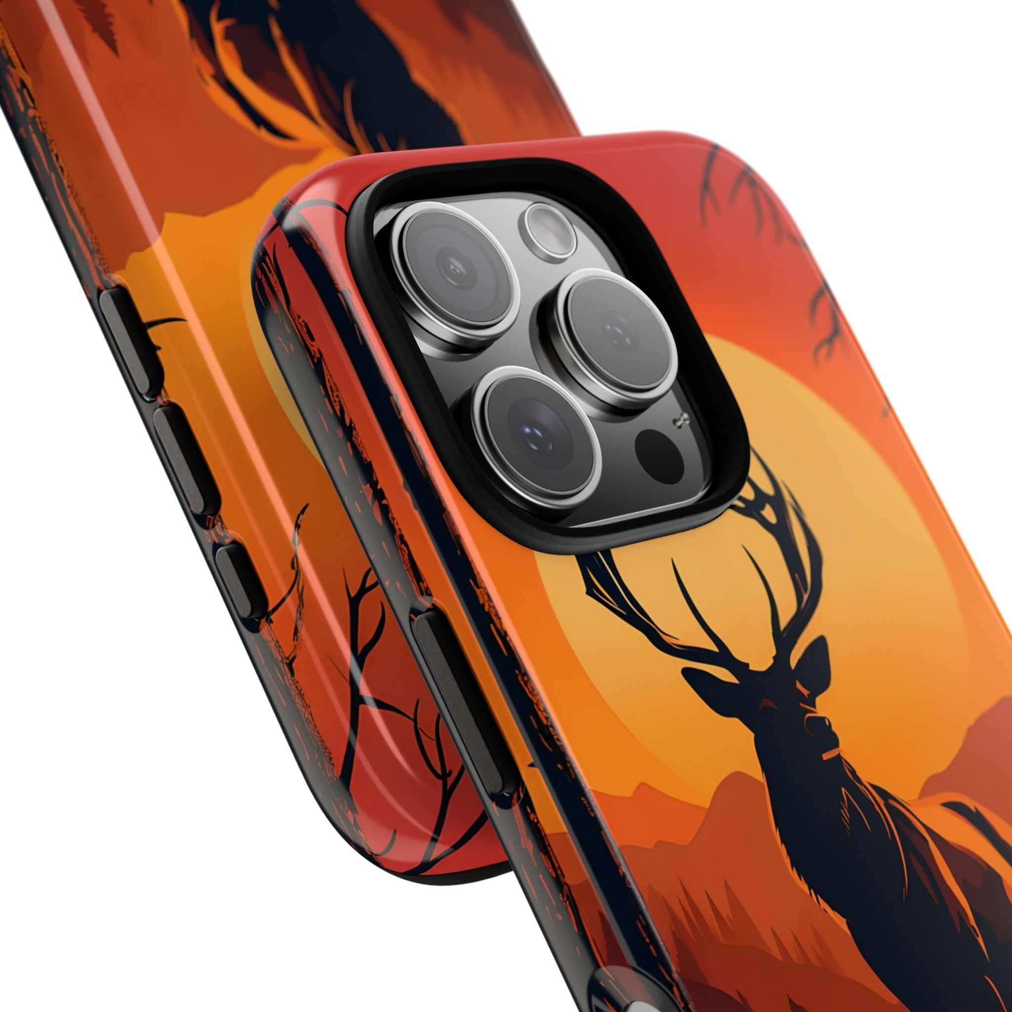 Sunset Stag iPhone 16 Pro Case - Tough