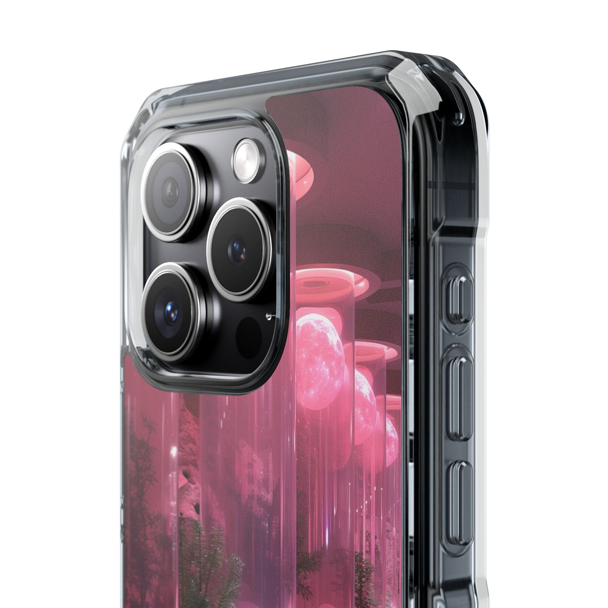 Futuristic Moon Garden iPhone 15 - Impact Clear+