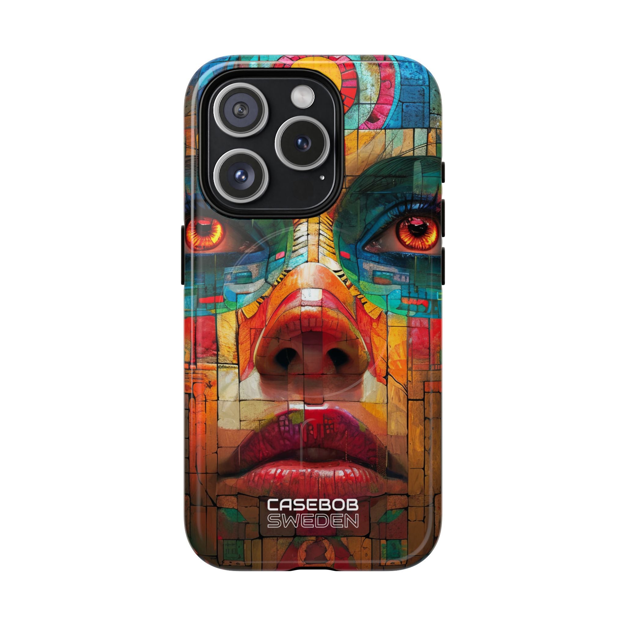 Ritratto Fiamma Geometrica iPhone 15 - Tough+