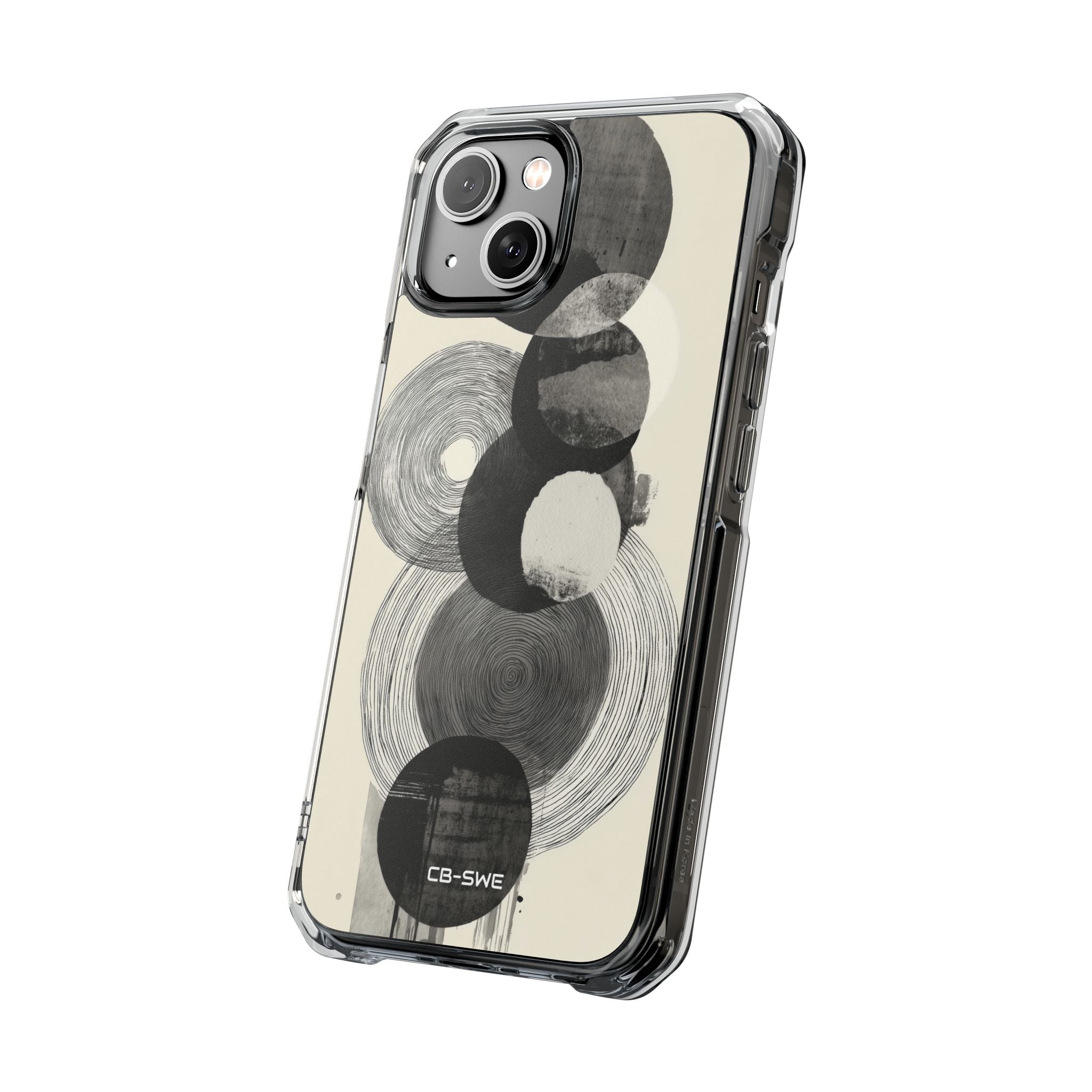 Circles Embrace Lines iPhone Case - Impact
