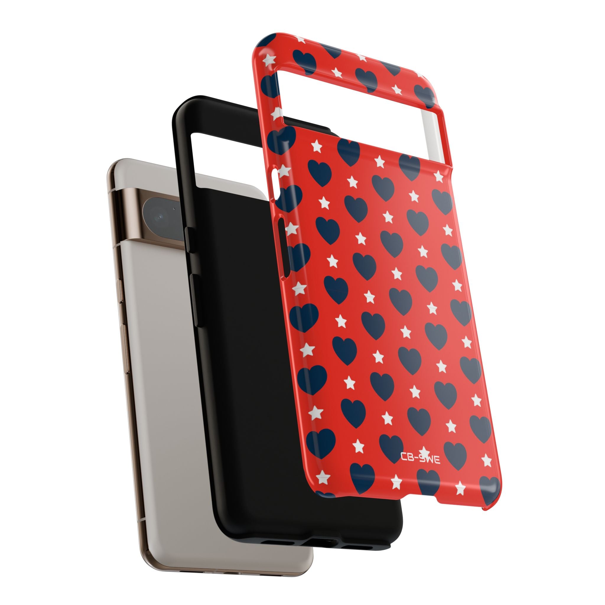 Hearts Embrace Stars - Google Pixel Case