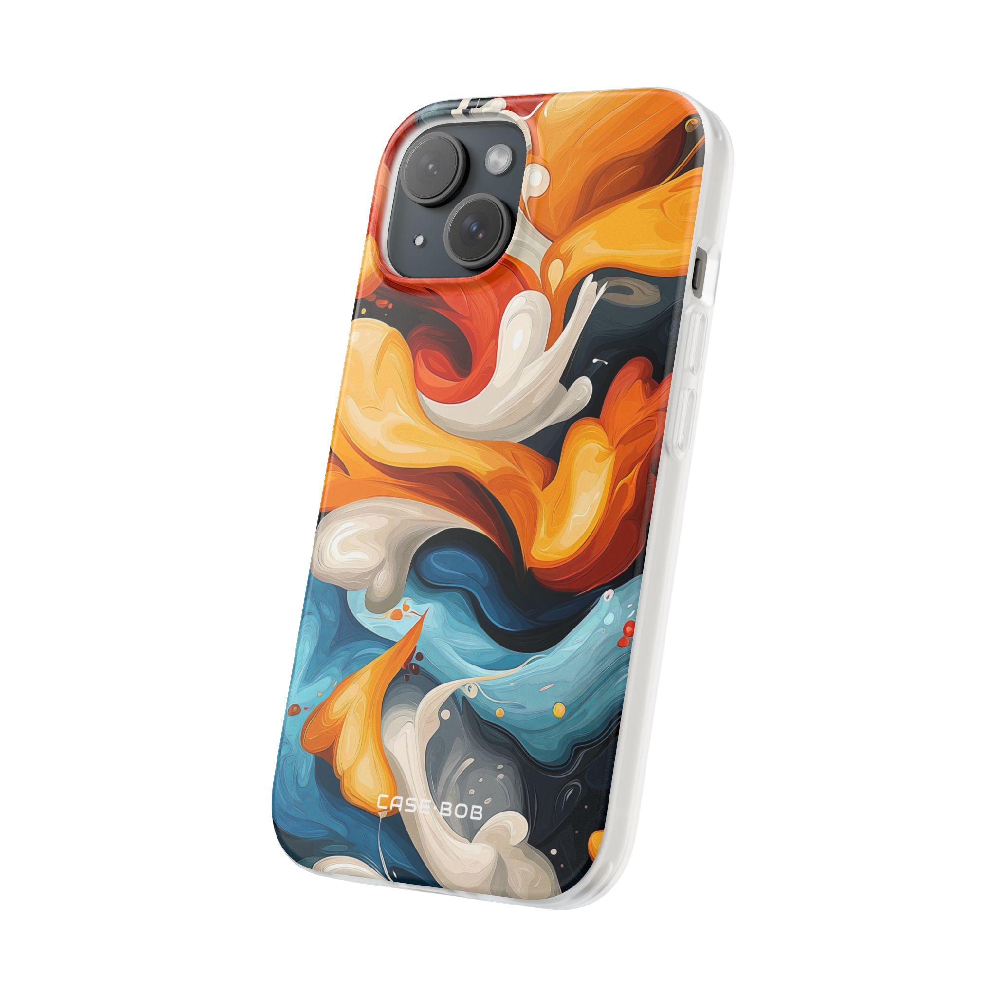 Crimson Ribbon iPhone 15 Case - Soft