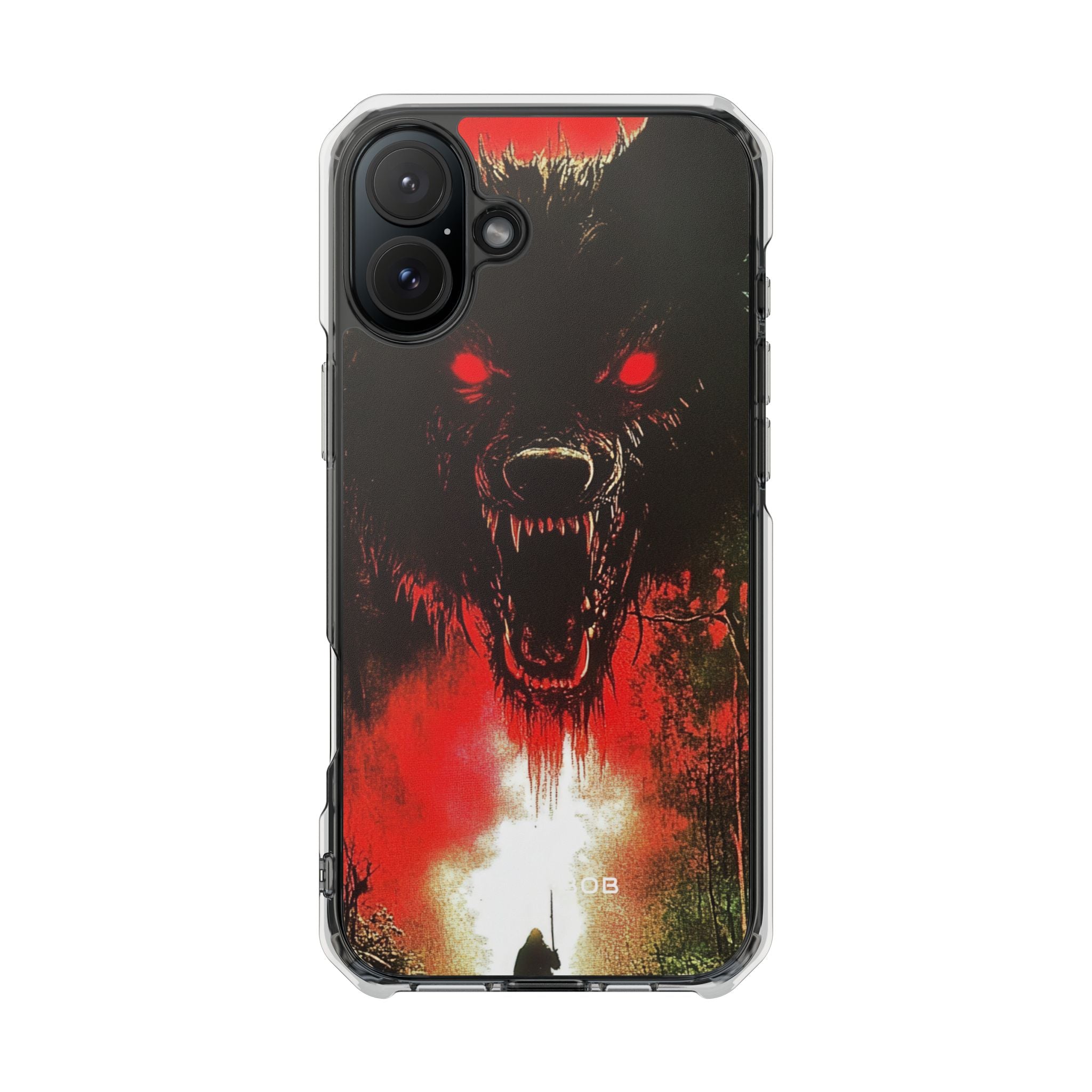 Crimson Wolf iPhone 16 Plus Case - Impact