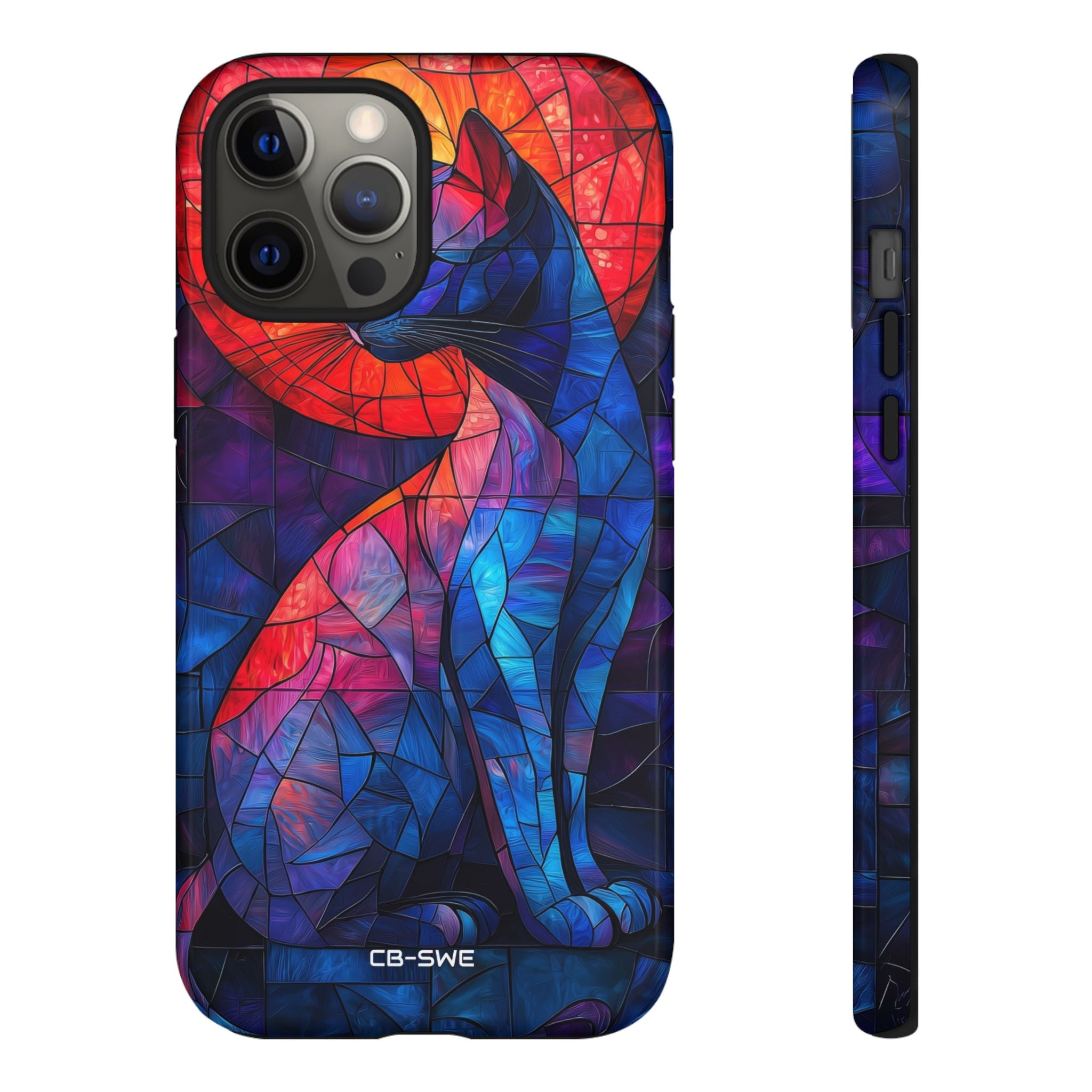 Cat Silhouettes Glow - iPhone Case