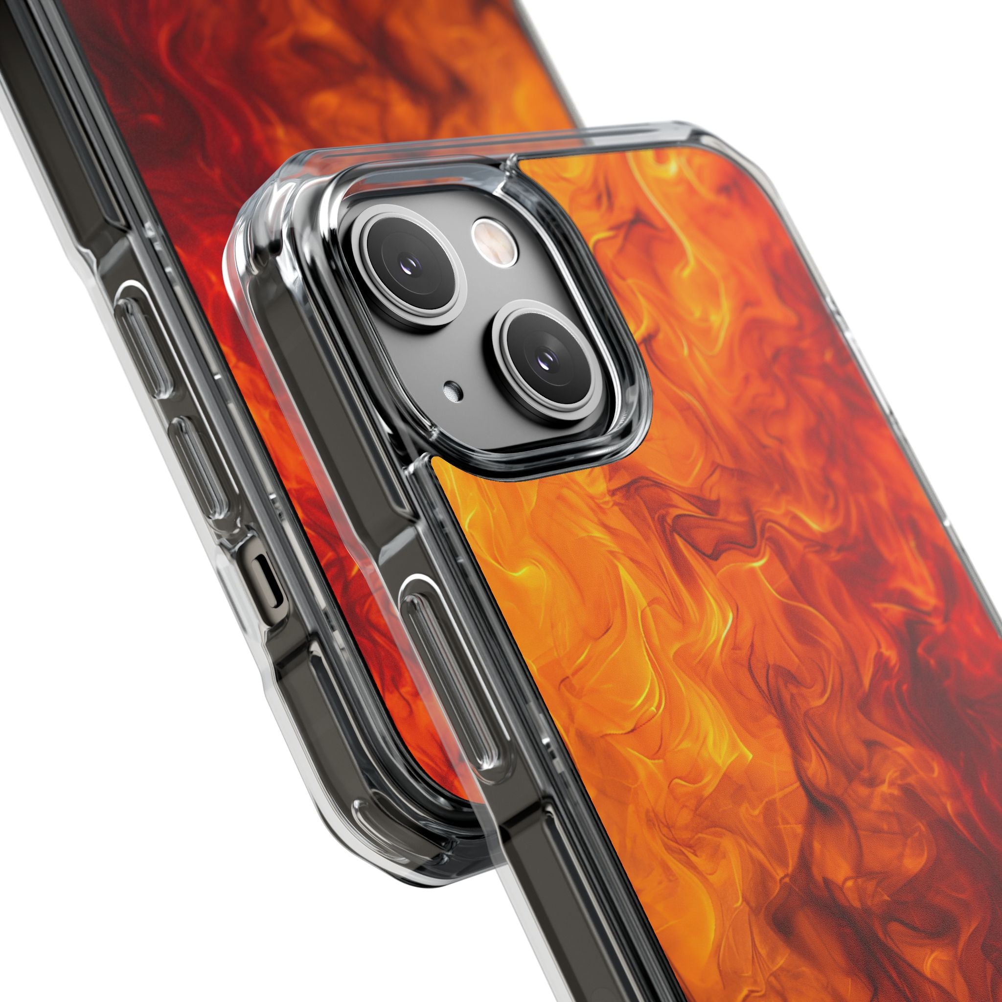 Flaming Energy Swirl iPhone 14 - Impact Clear+