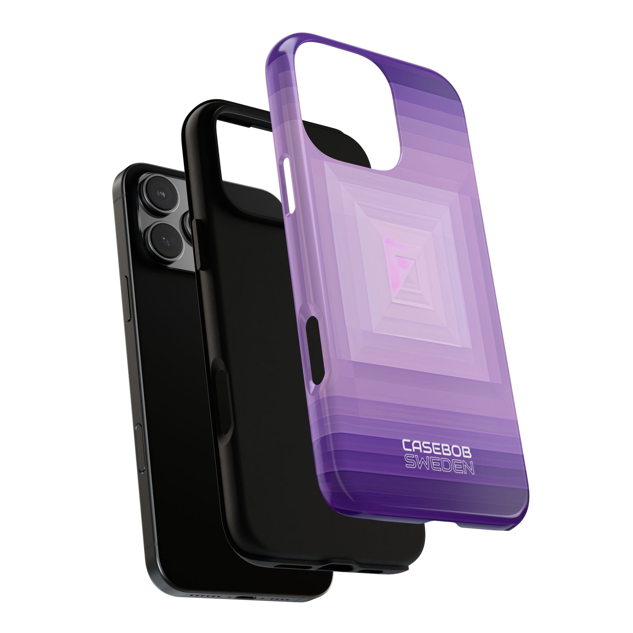 Purple Geometry Vortex iPhone 16 - Tough
