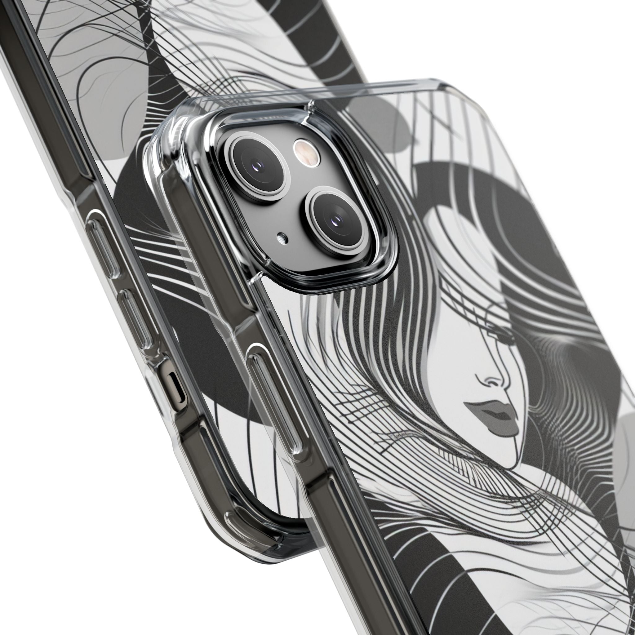 Orange Wave Motion iPhone 14 - Impact Clear+