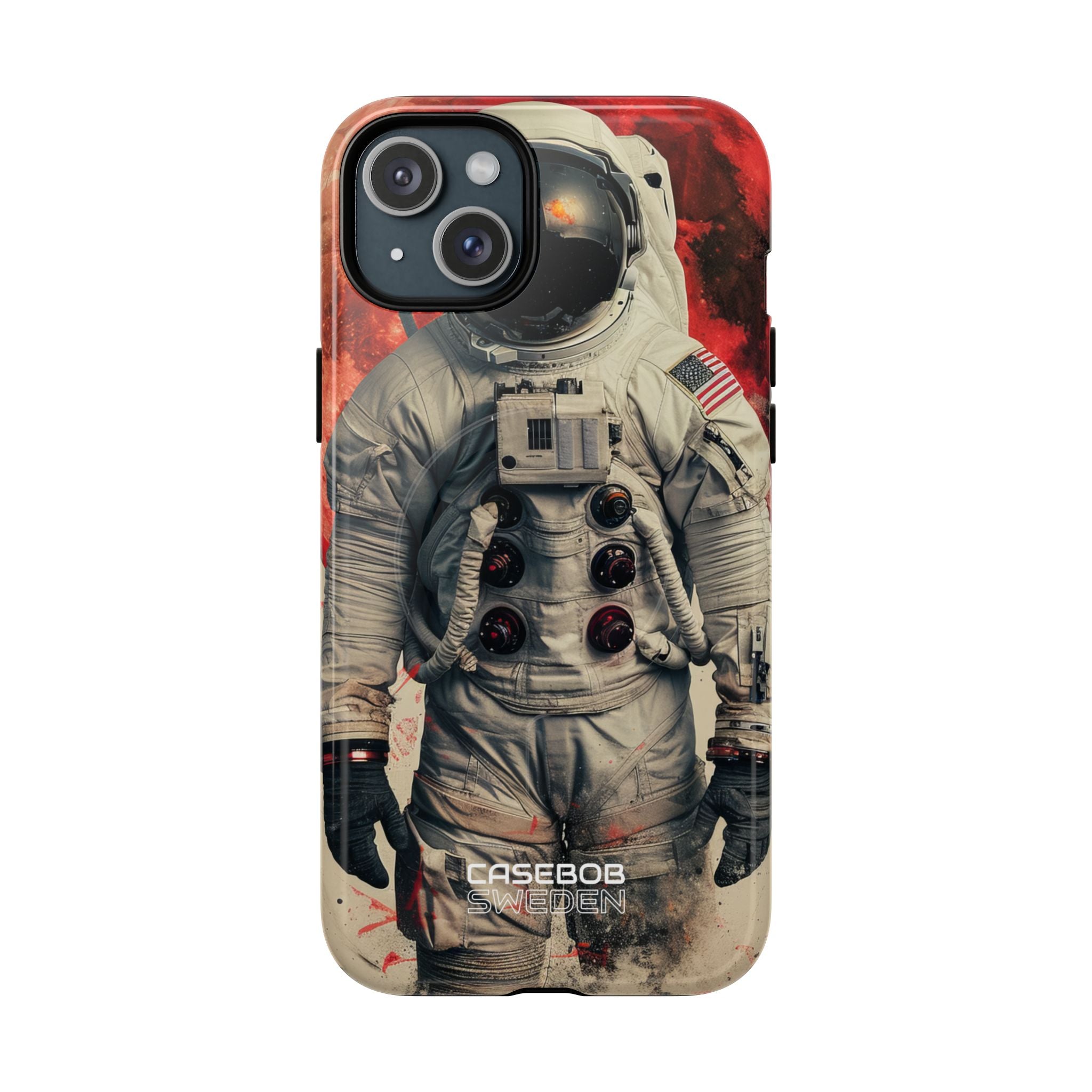 Crimson Spacewalk Dream iPhone 15 - Tough+