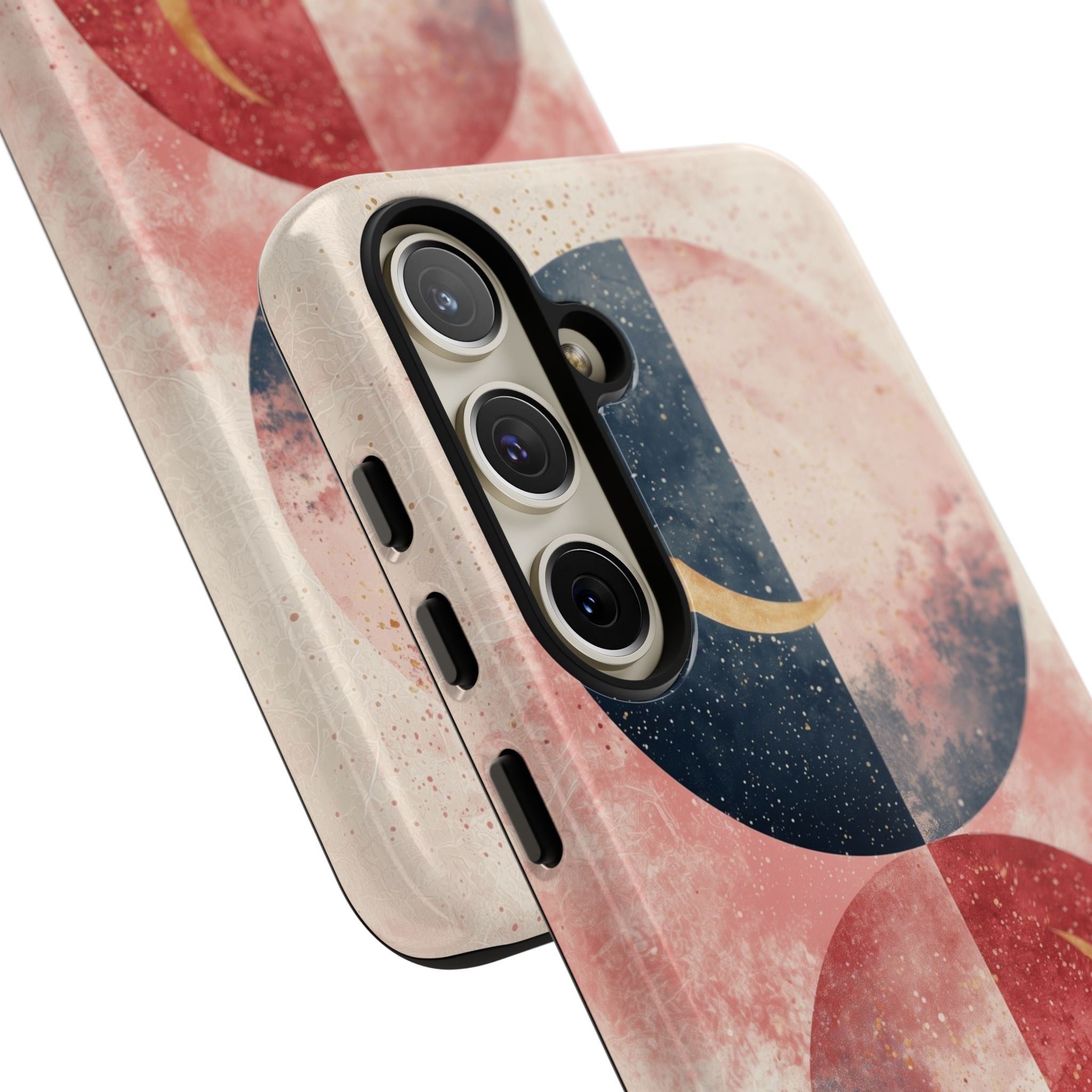 Golden Crescent Circles Samsung S24 Plus Case - Tough