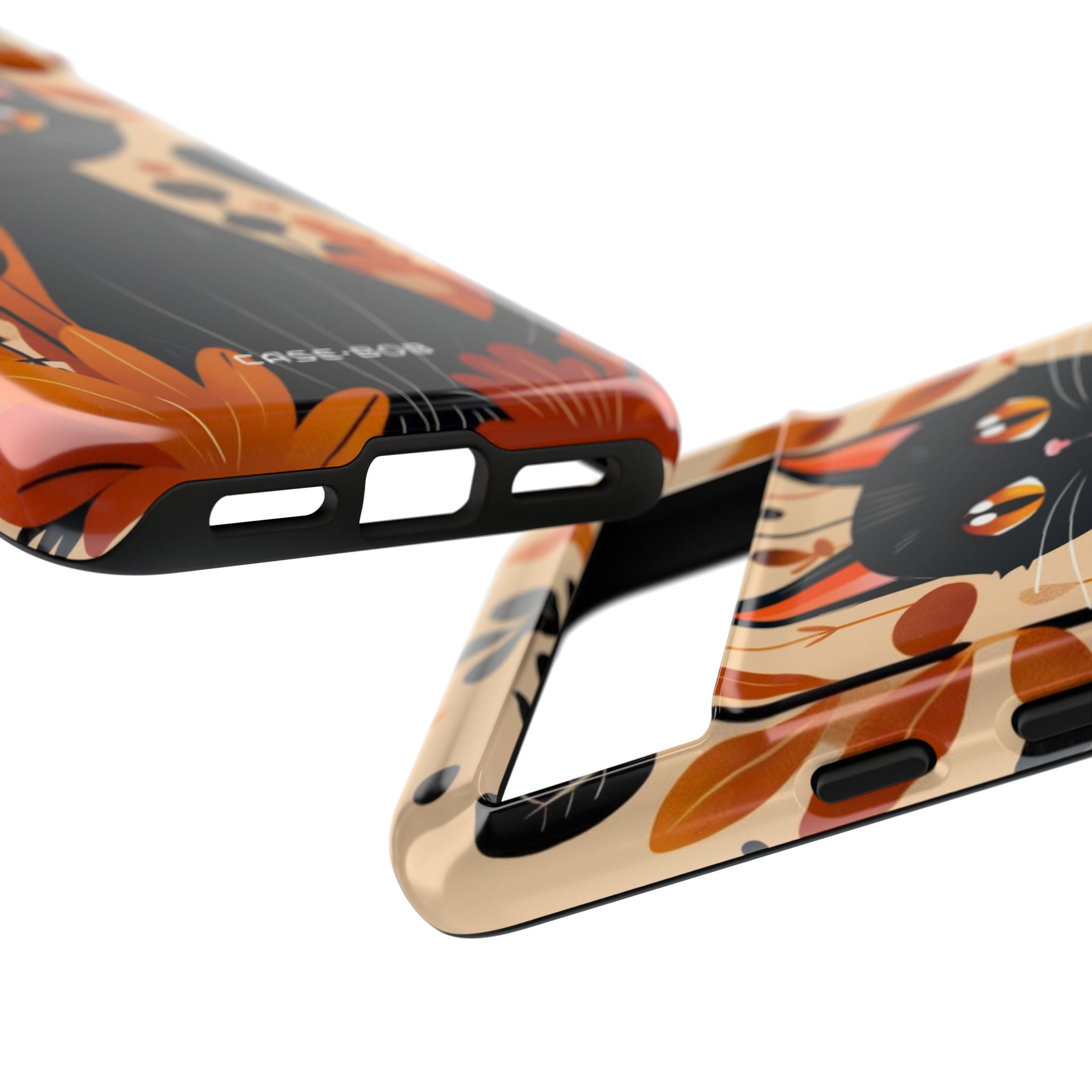 Black Cat Glow Google Pixel 8 Case - Tough