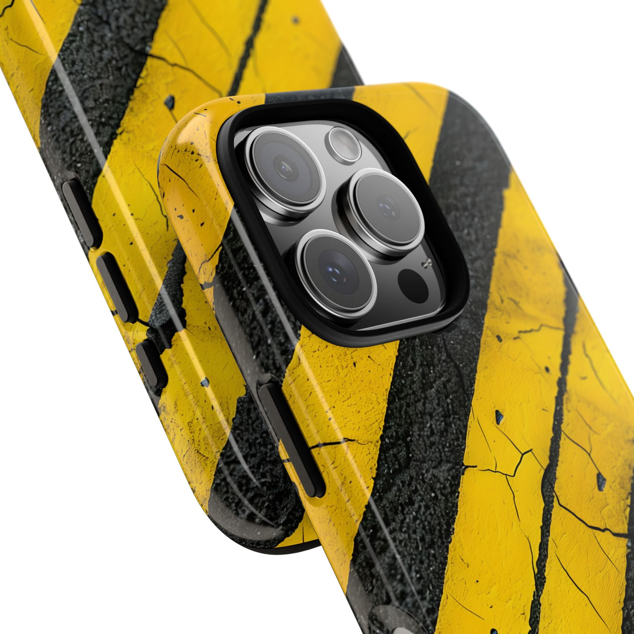 Cracked Caution iPhone 16 Pro Case - Tough