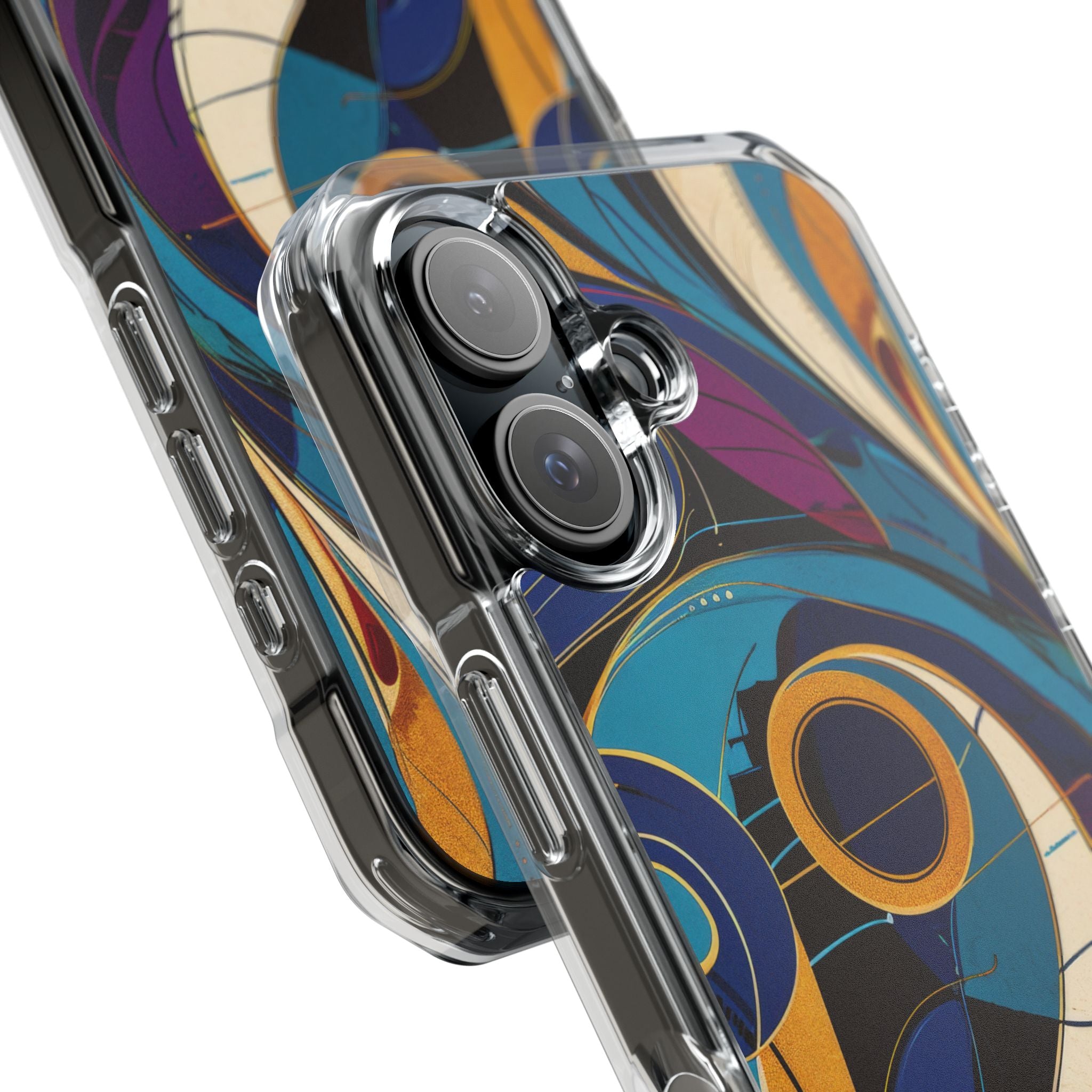 Swirling Copper Dreams iPhone 16 - Impact Clear+