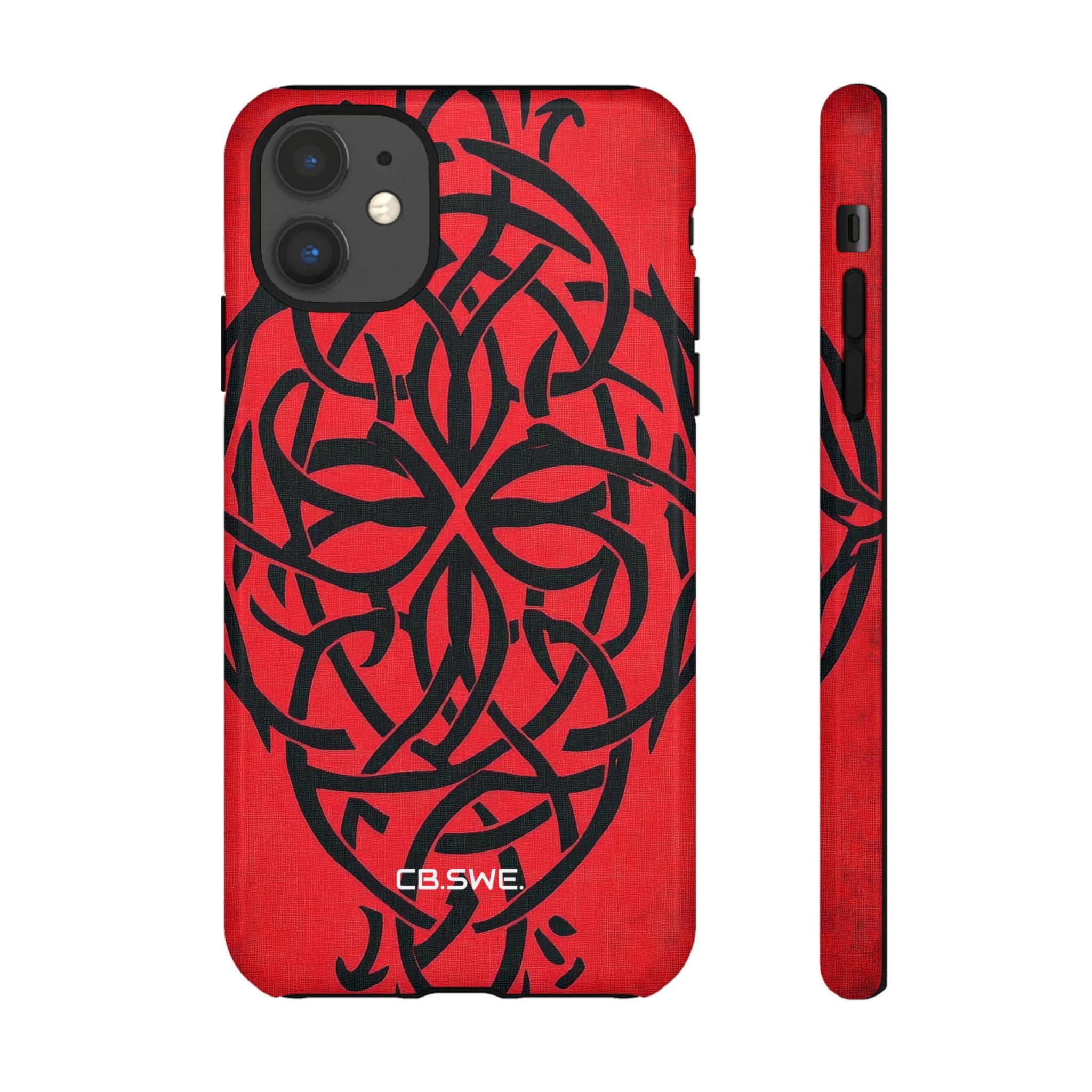 Kaunis Punane Sümmeetriline Keldi Sümbolid Gothic Standard iPhone 11 - Tough