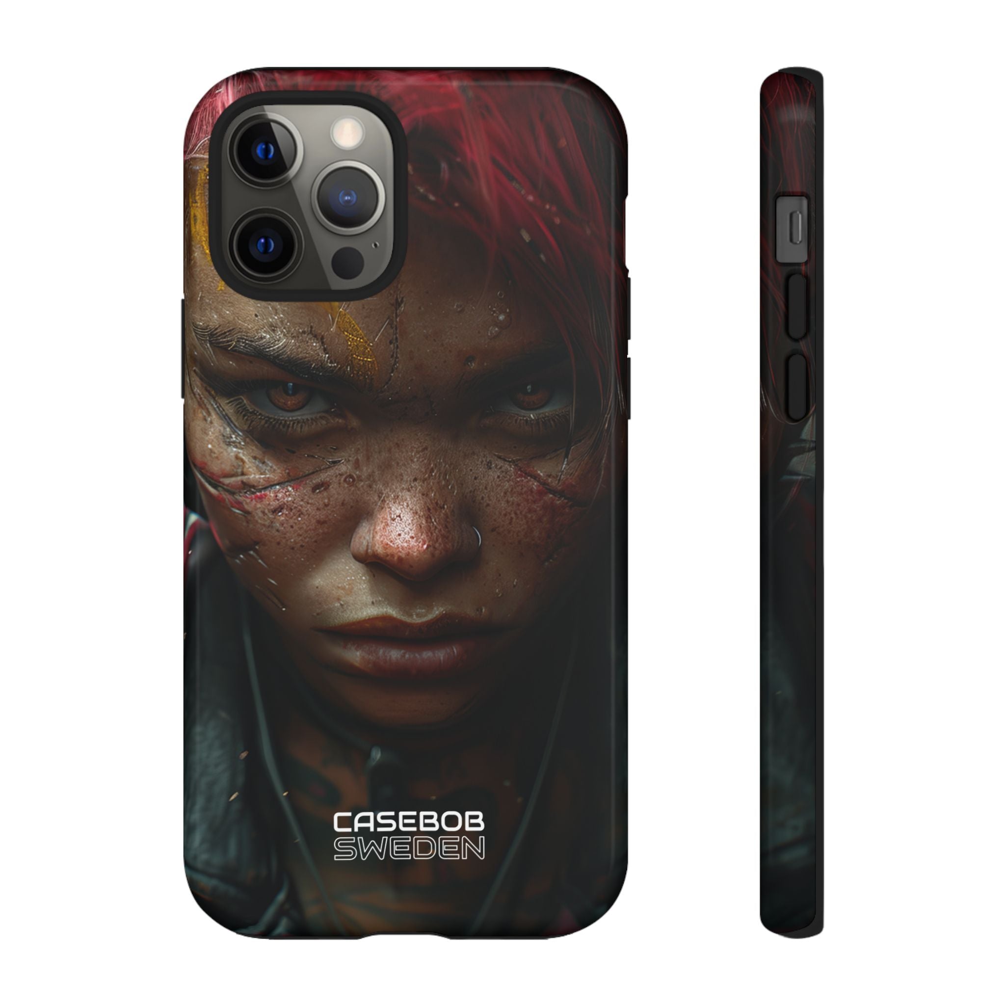 Cyberpunk Rebel Portrait iPhone 12 - Tough