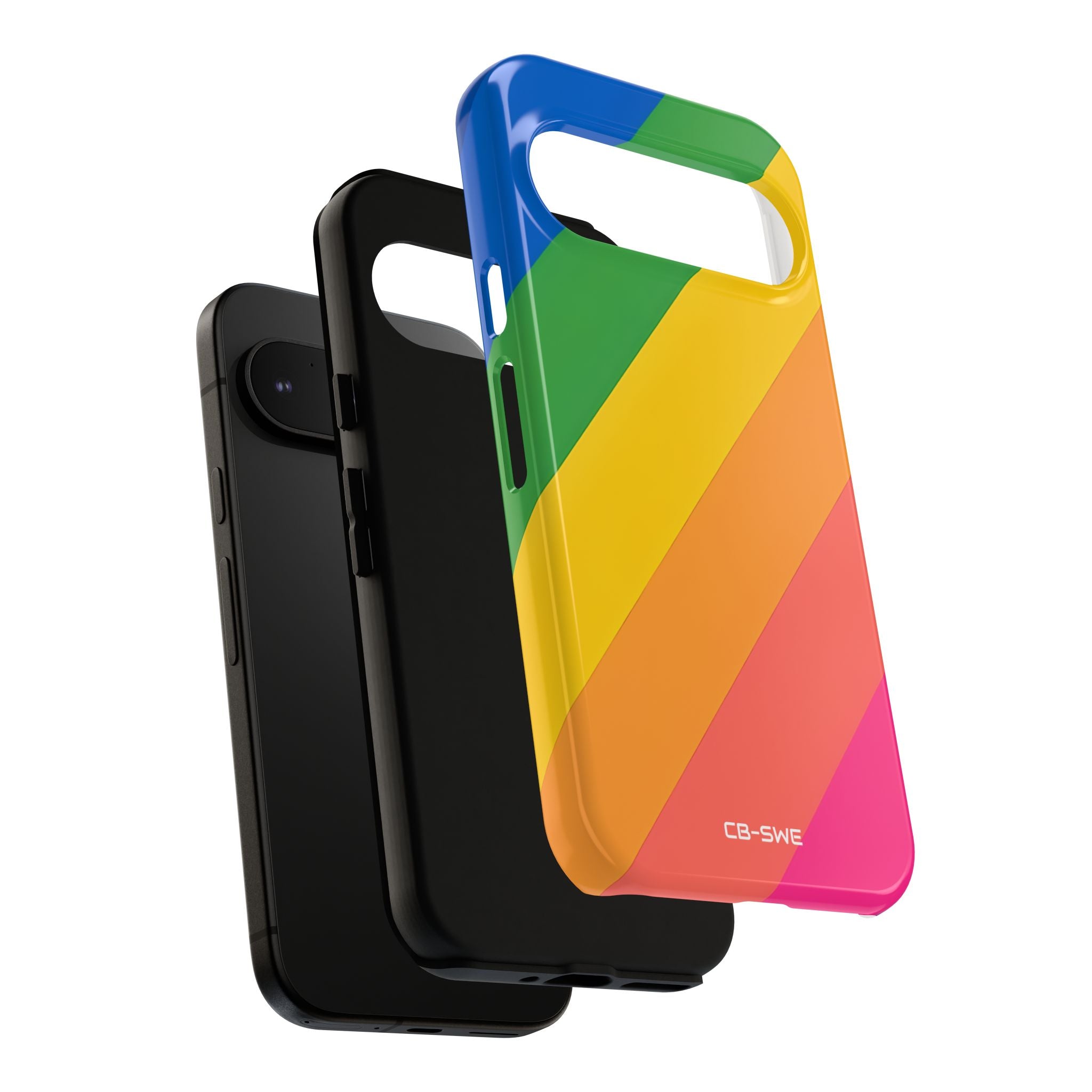 Vibrant Geometric Spectrum - Google Pixel Case