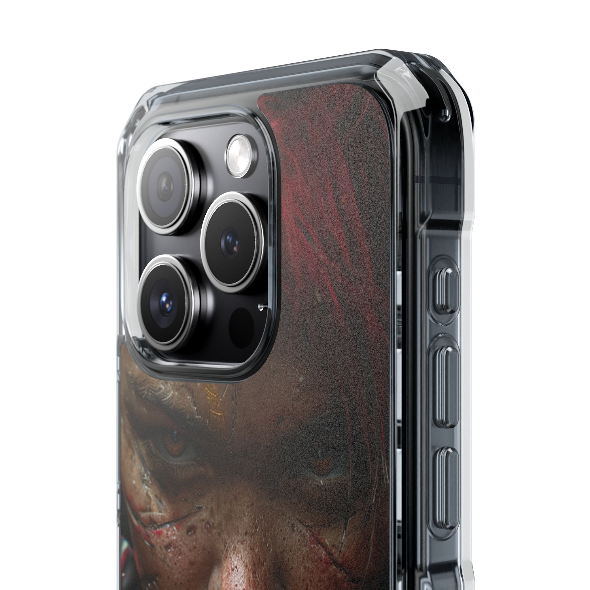 Cyberpunk Rebel Portrait iPhone 15 - Impact Clear+