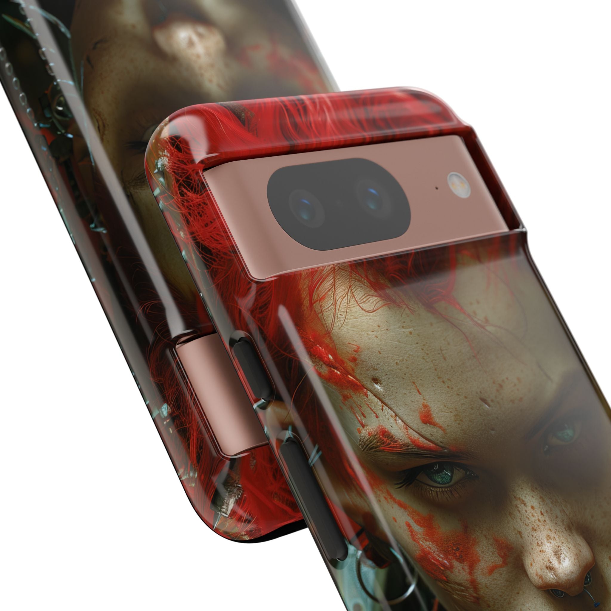 Red Spike Gaze Google Pixel 8 Case - Tough