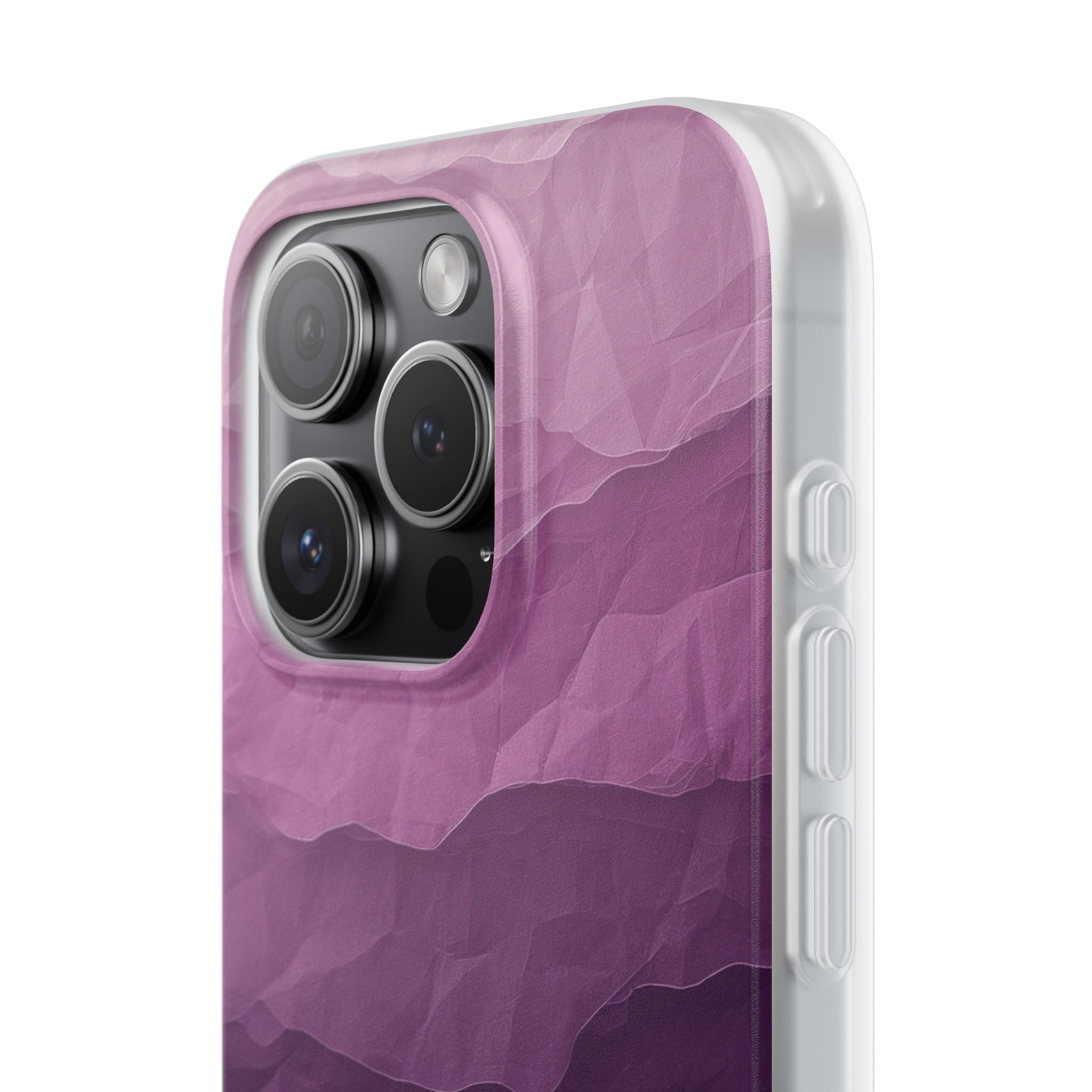 Purple Wave Layers iPhone 15 Pro Case - Soft