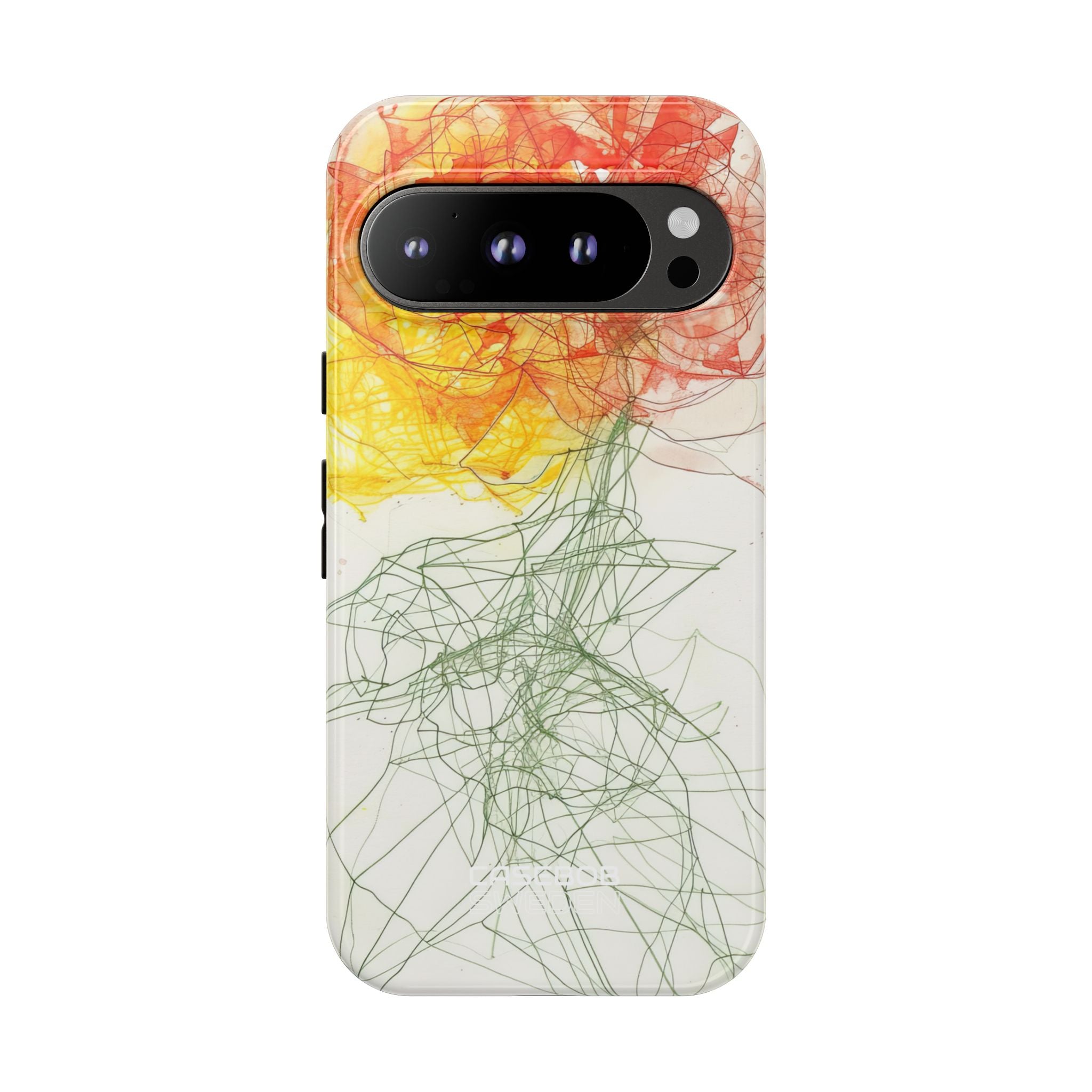 Fiery Blossom Tangle Google Pixel 9 - Tough