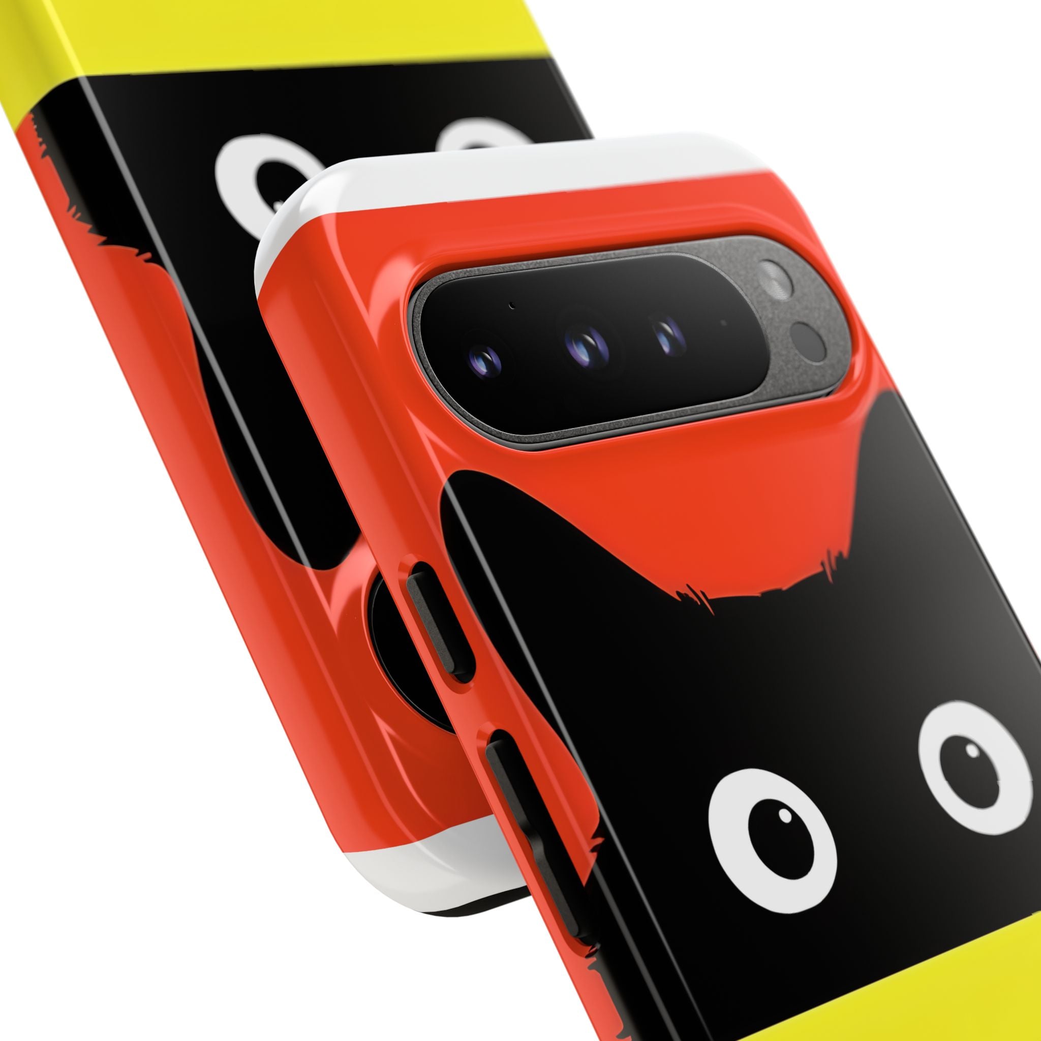 Peekaboo Cat Crimson Google Pixel 9 Pro XL Case - Tough