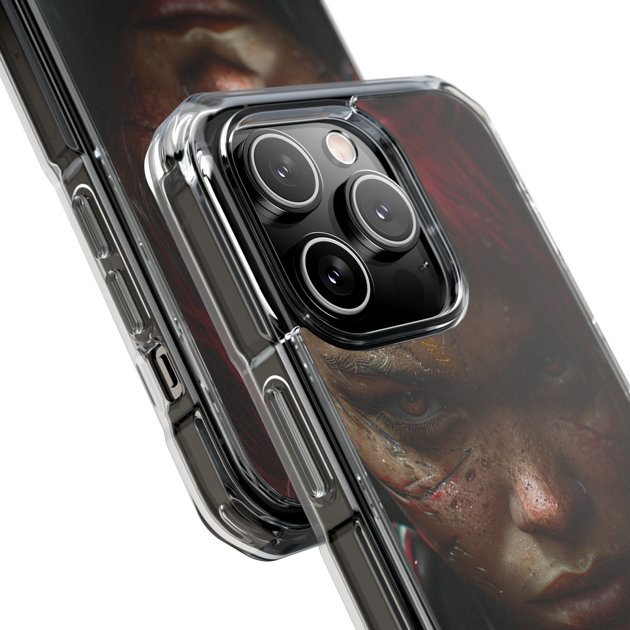 Cyberpunk Rebel Portrait iPhone 14 - Impact Clear+