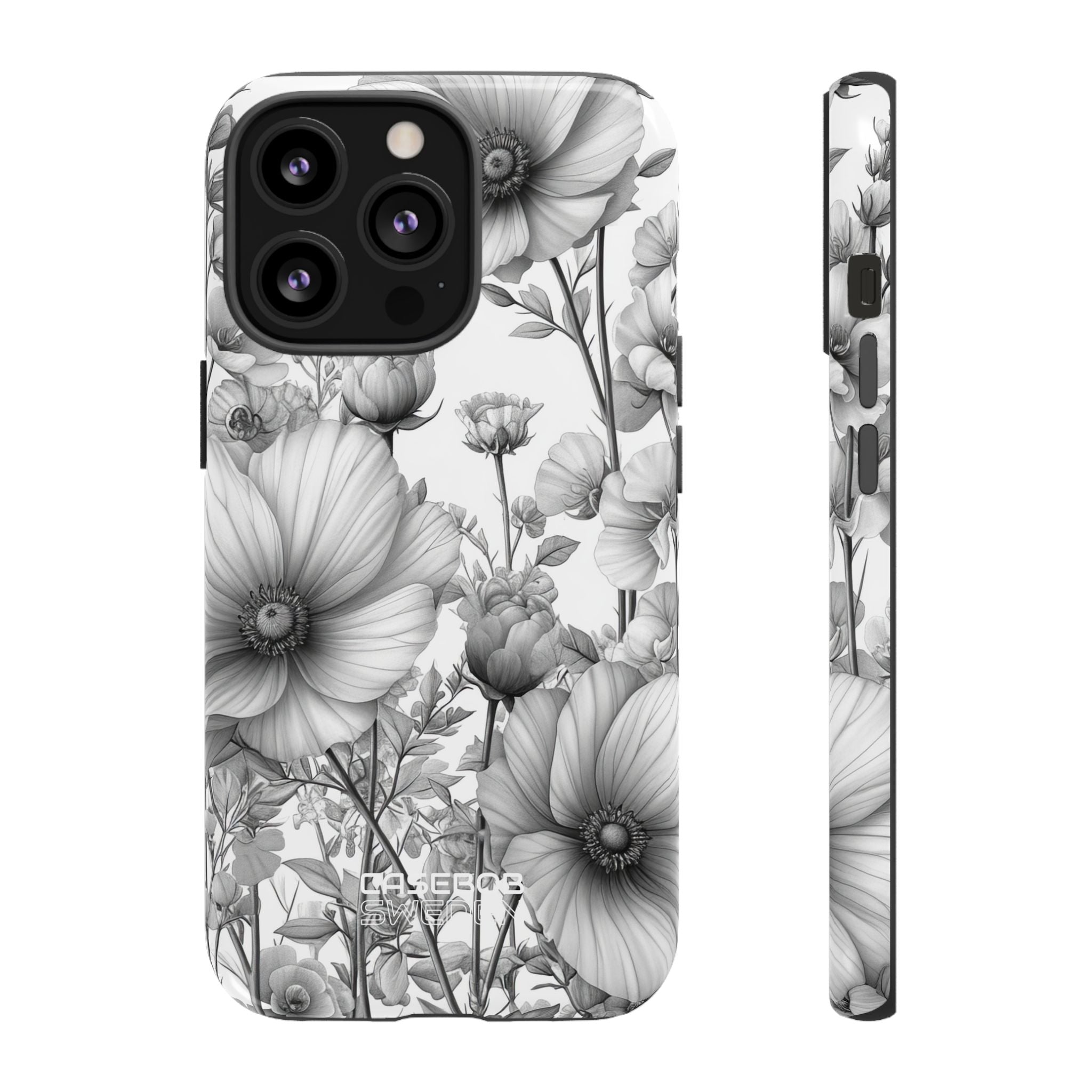 Vintage Floral Etching iPhone 13 - Tough