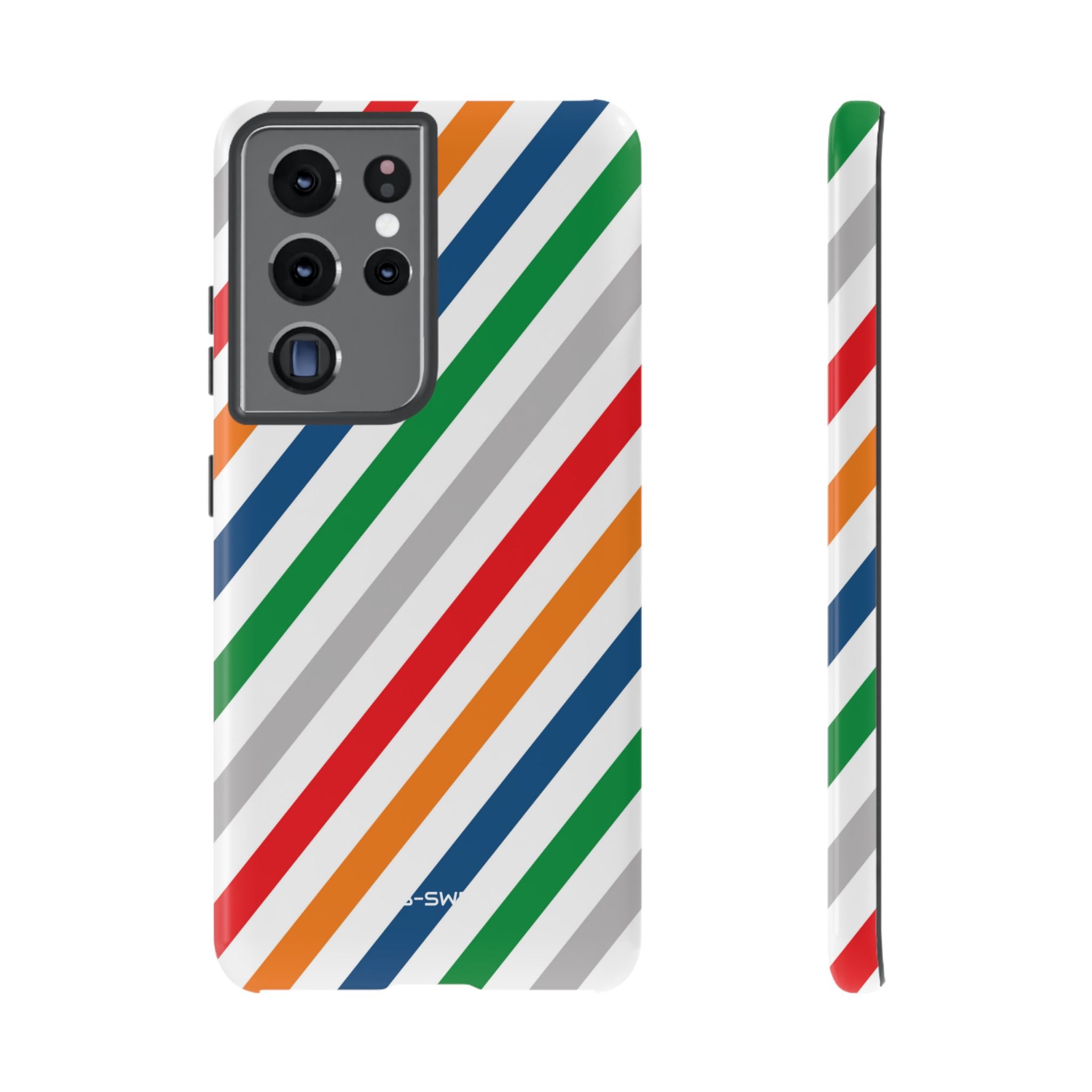 Vibrant Geometric Stripes - Samsung Case