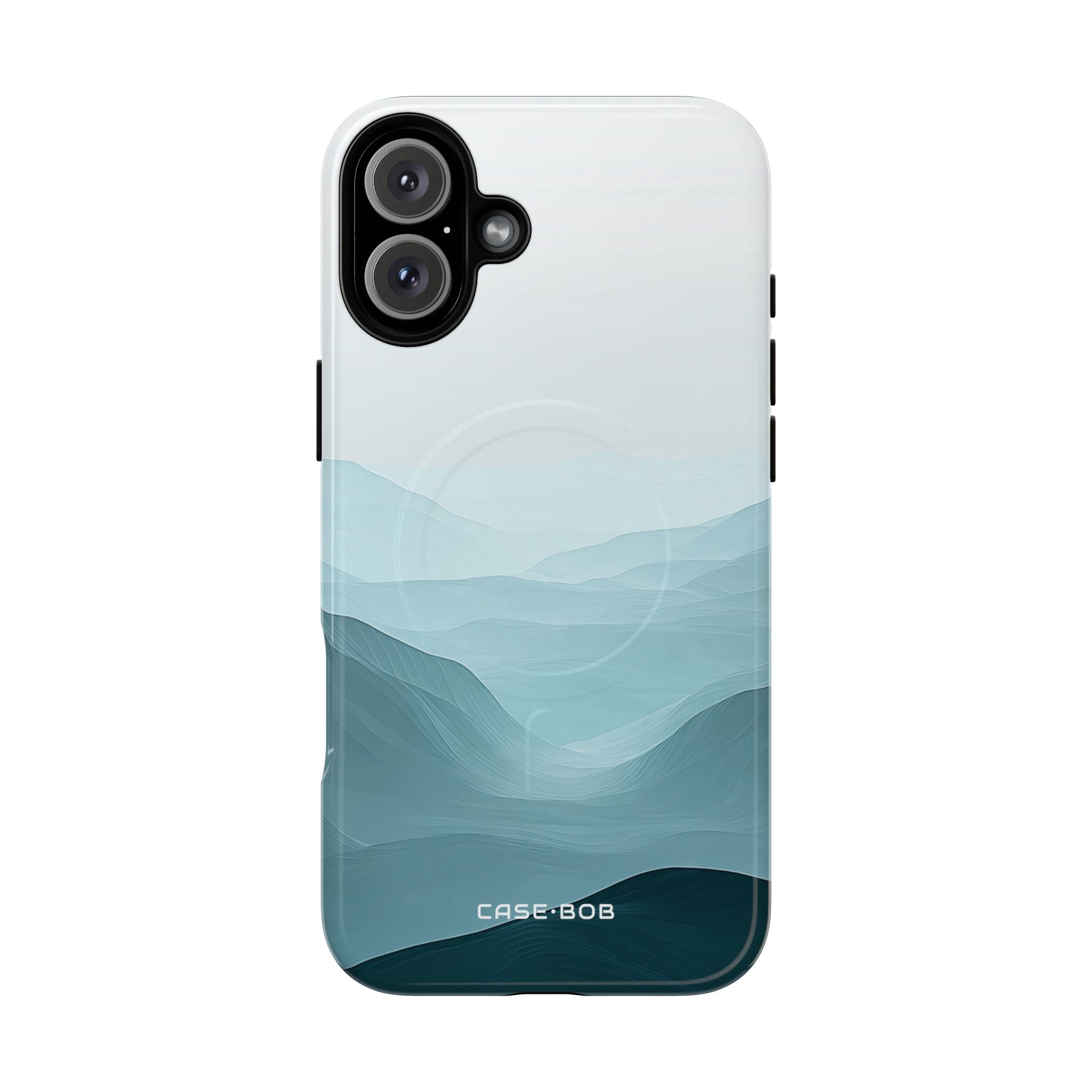 Teal Mist Mountains iPhone 16 Plus Case - Tough+