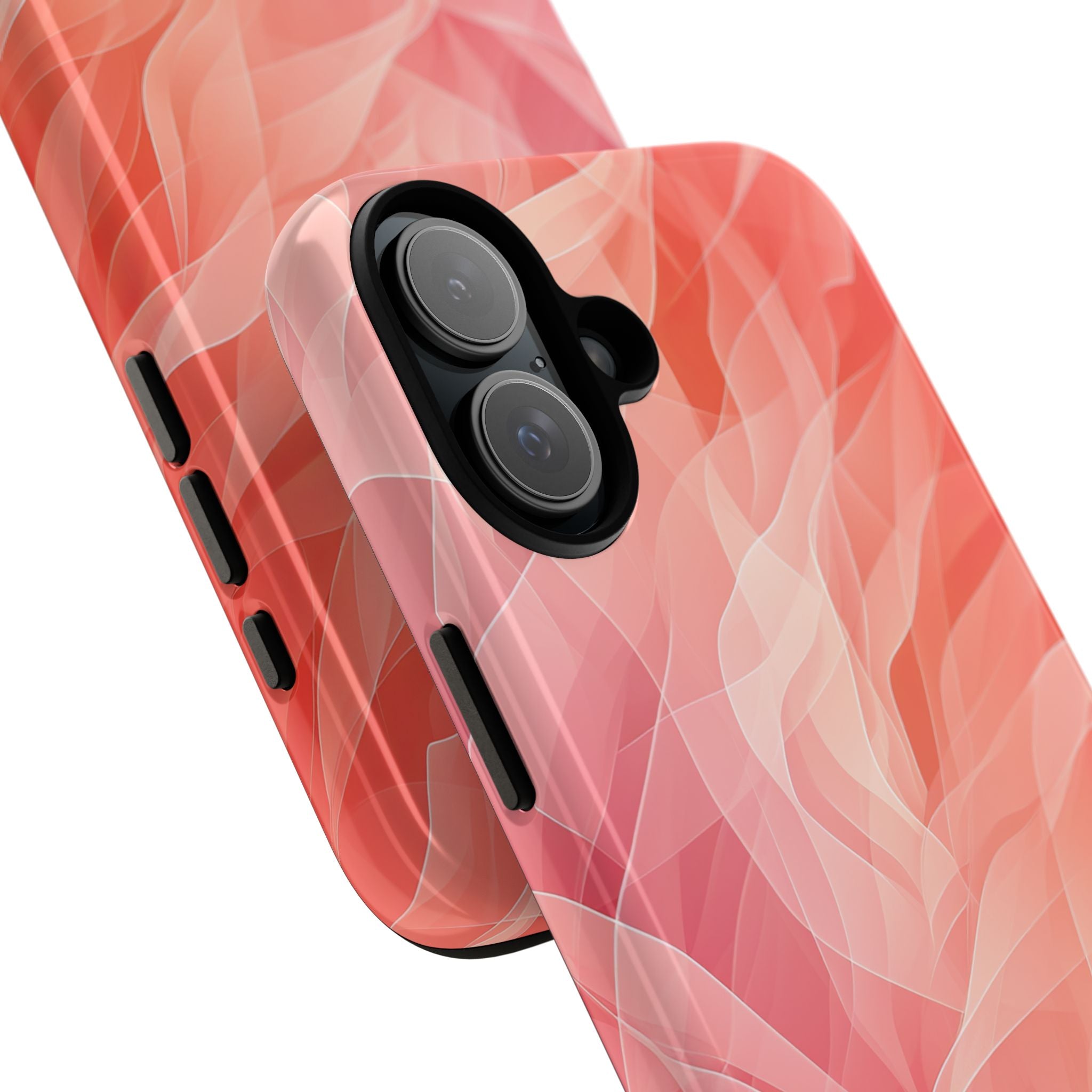 Coral Cascade iPhone 16 Plus Case - Tough