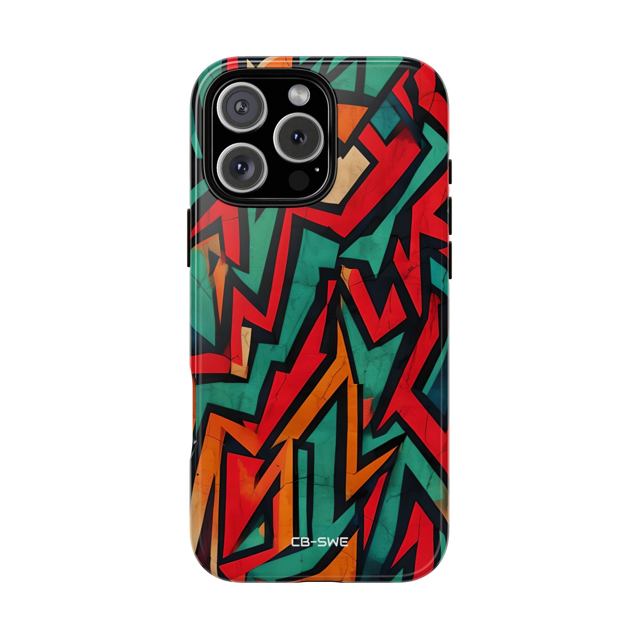 Vivid Geometry Dance - iPhone Case