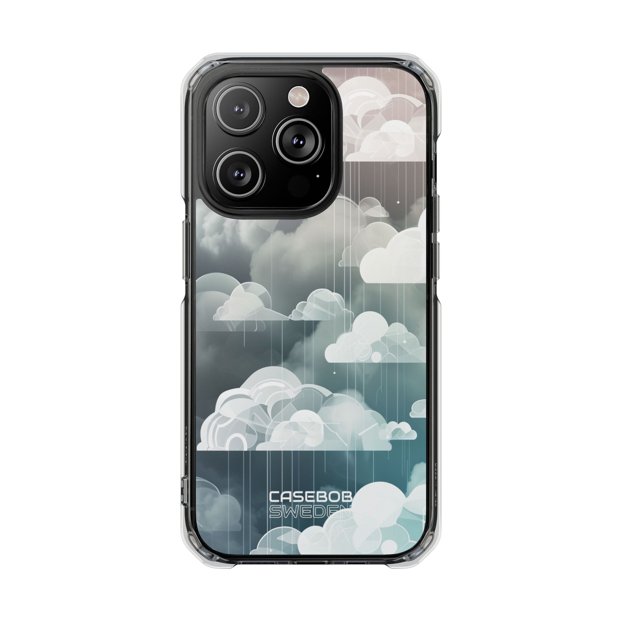 Silver Dream Clouds iPhone 14 - Impact Clear+