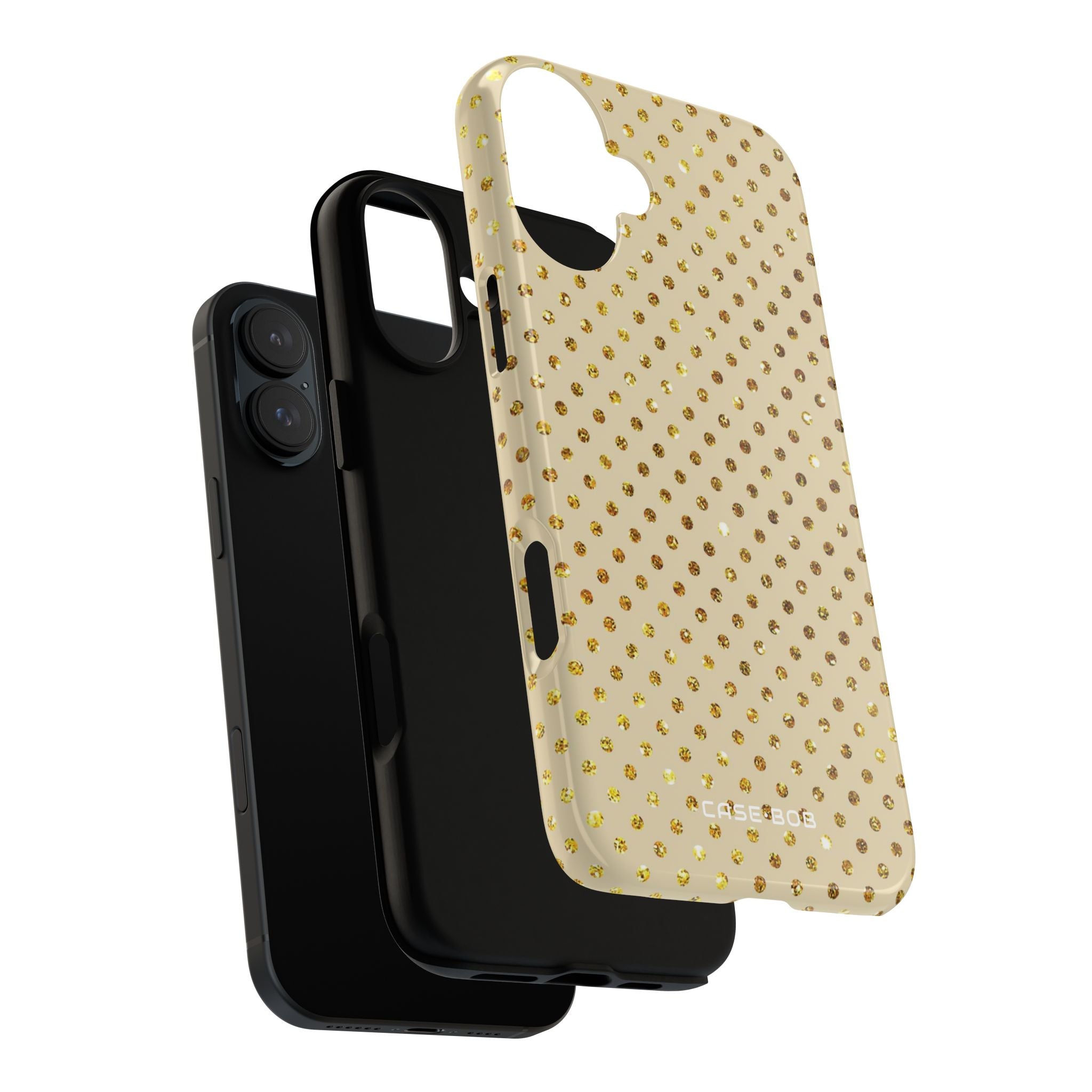 Golden Glow Dots iPhone 16 Plus Case - Tough
