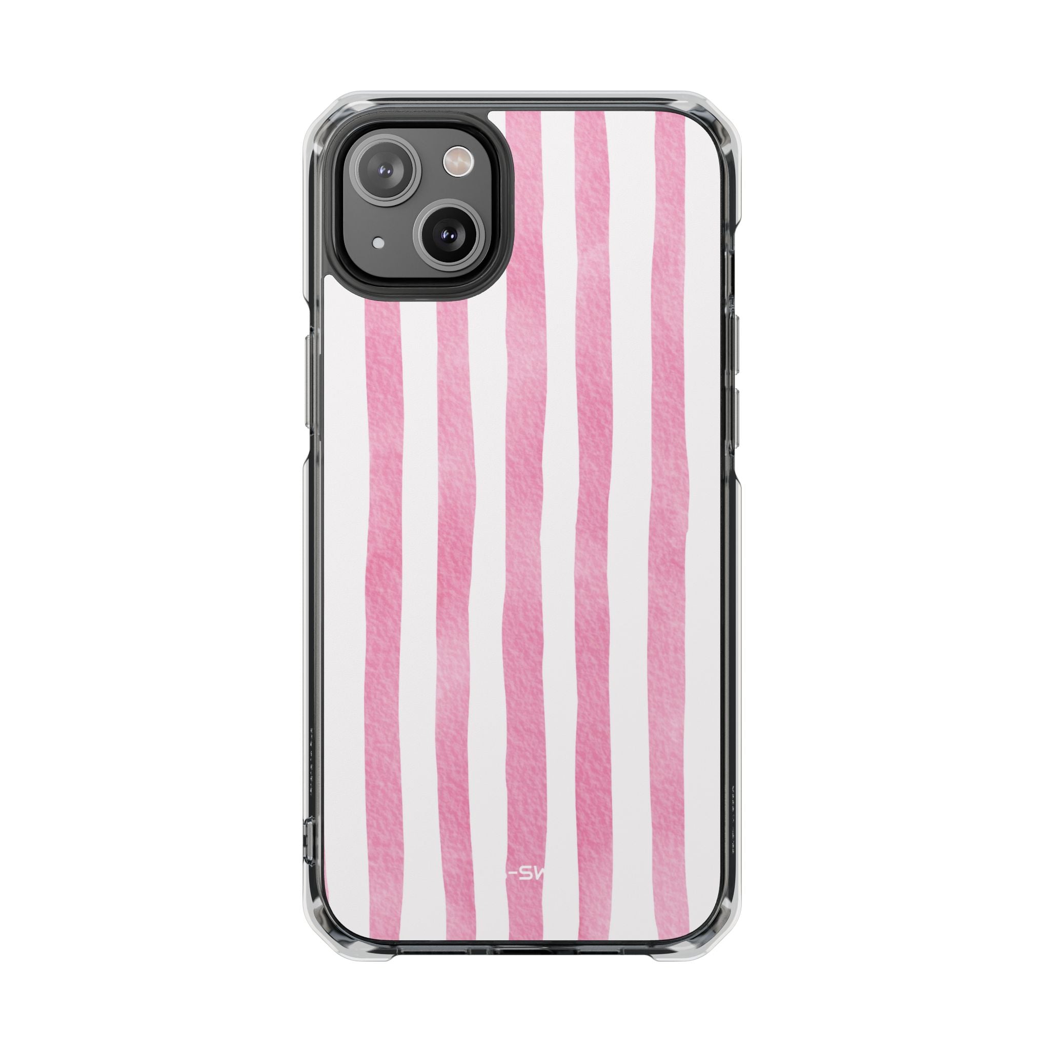 Pink Watercolor Stripes iPhone Case - Impact