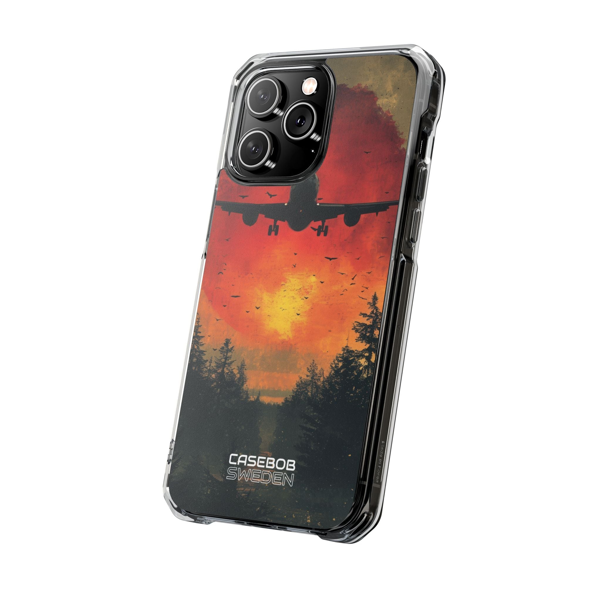 Crimson Sky Flight iPhone 14 - Impact Clear+