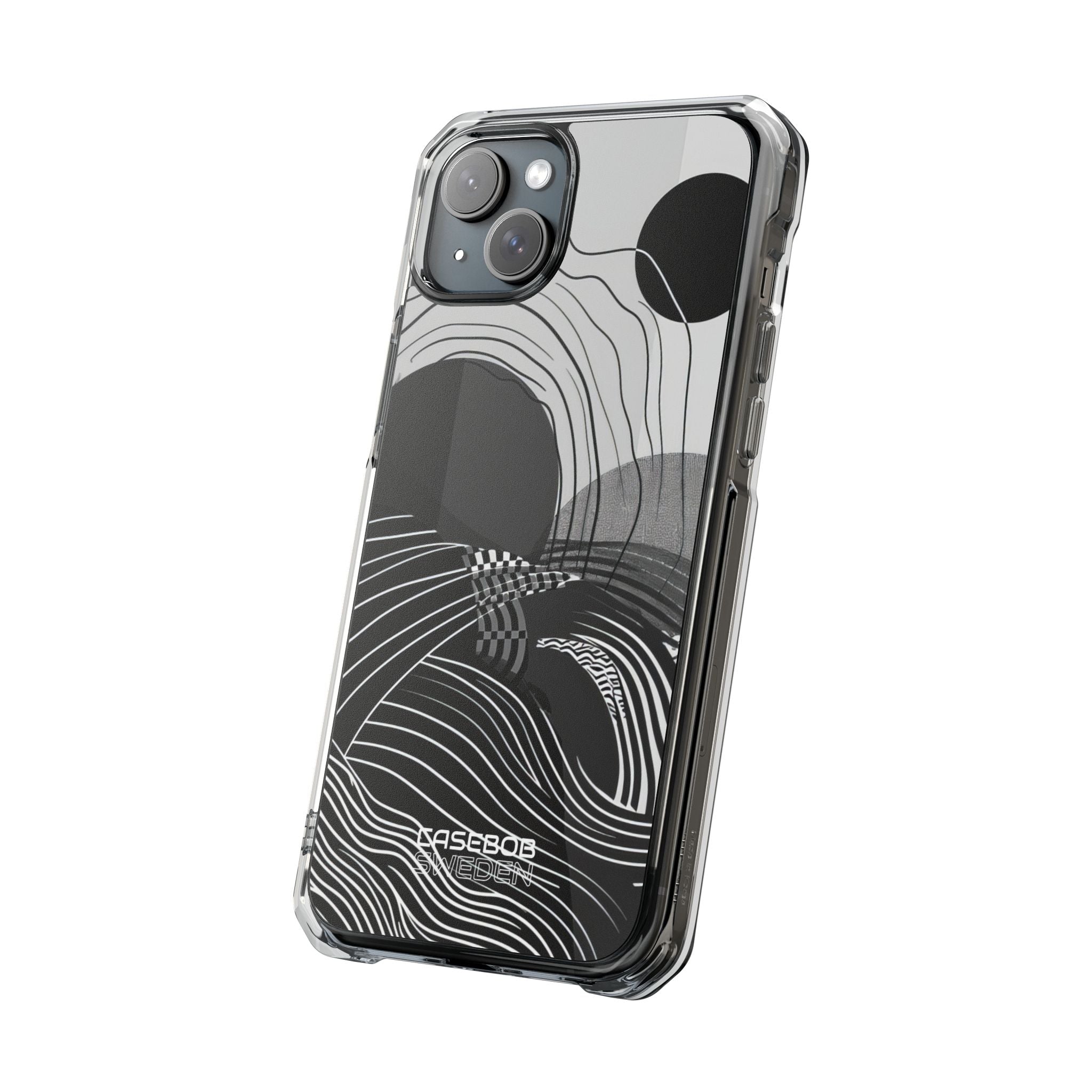 Monochrome Motion Flow iPhone 15 - Impact Clear+
