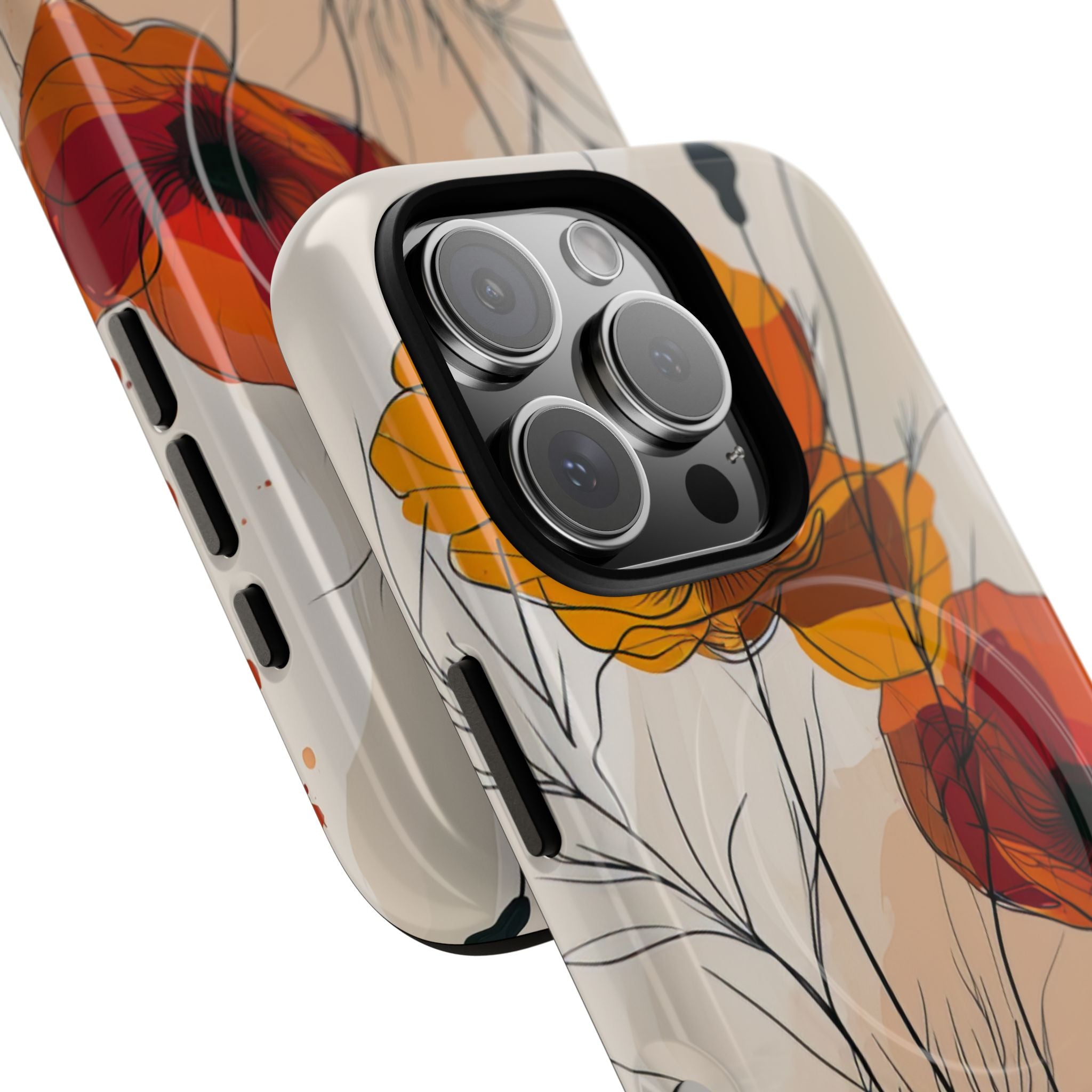 Golden Bloom Dance iPhone 16 - Tough+