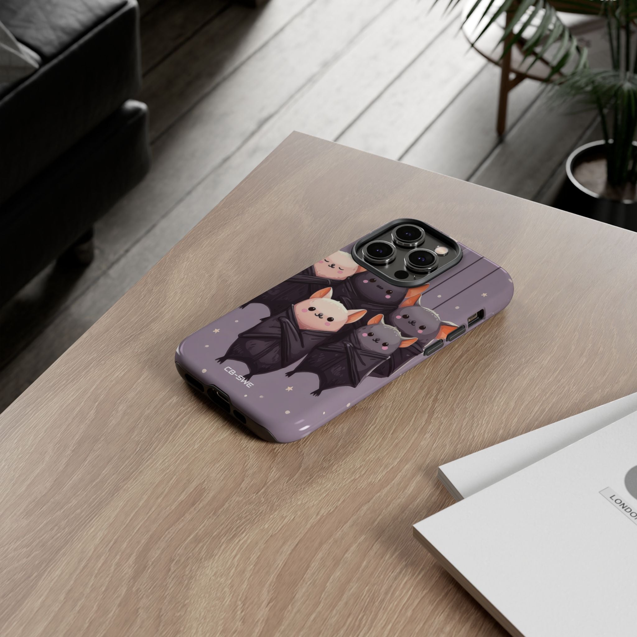 Playful Bats Hang - iPhone Case