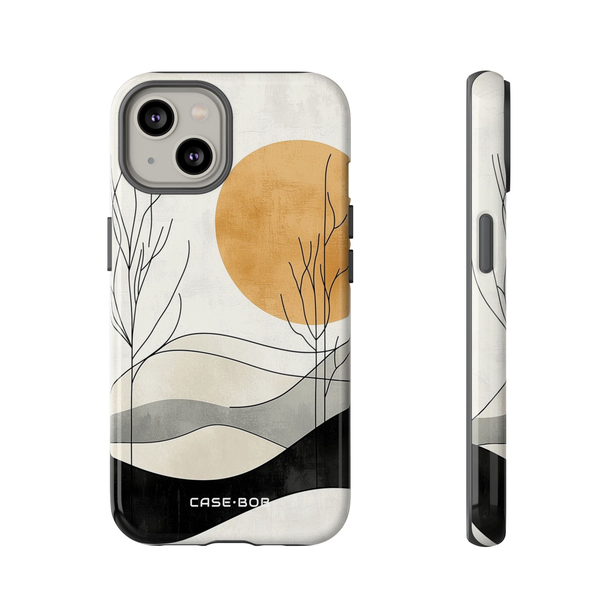 Orange Halo iPhone 14 Case - Tough