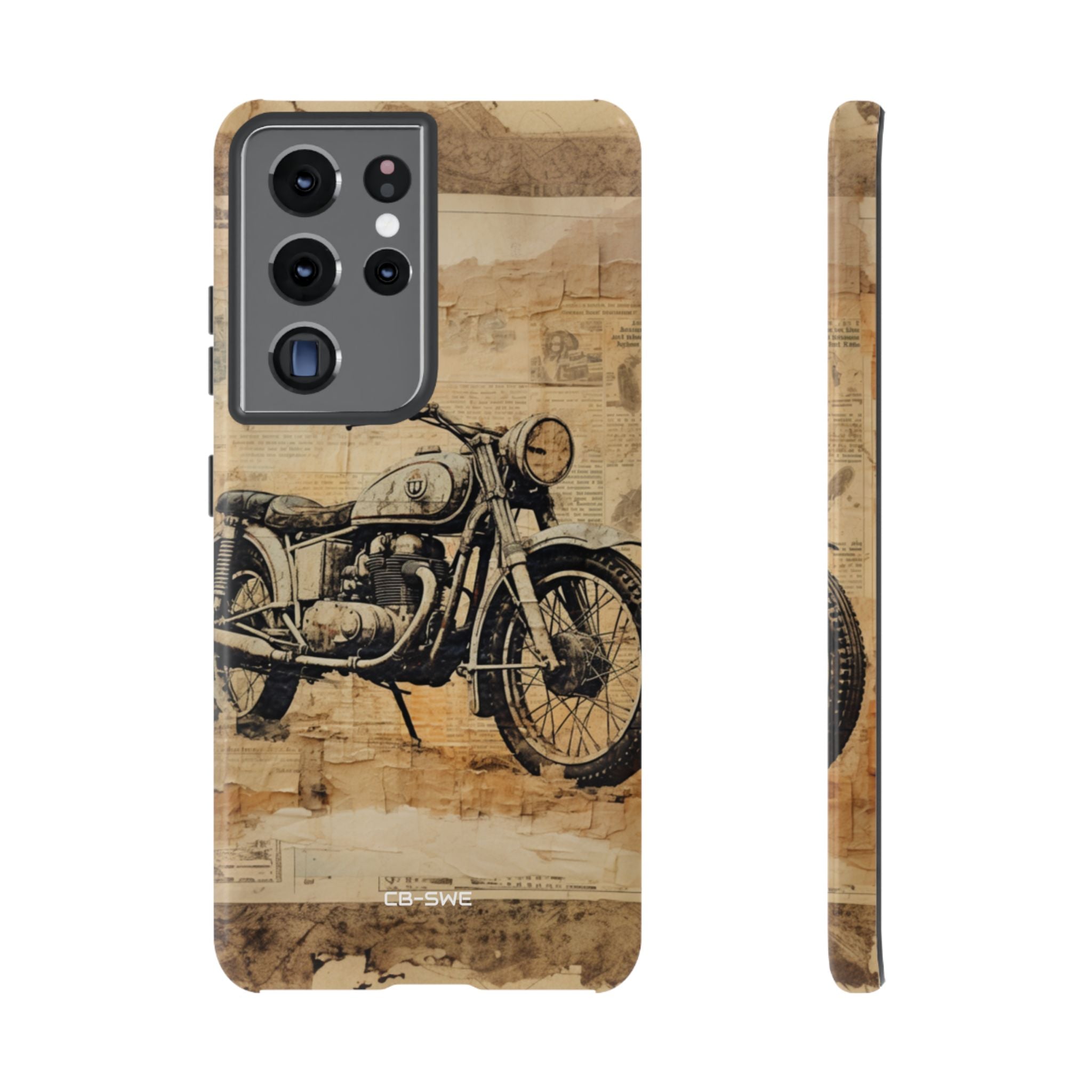 Vintage Motorcycle Collage - Samsung Case