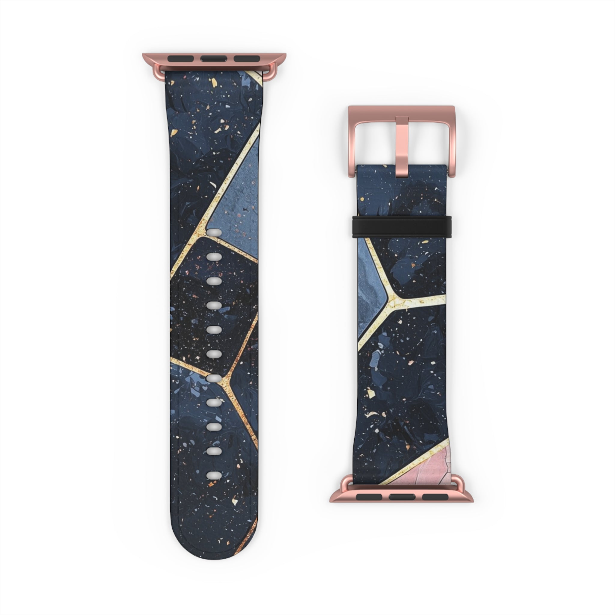 Golden Mosaic Navy - Watch Band
kultainen mosaiikki navy - ranneke