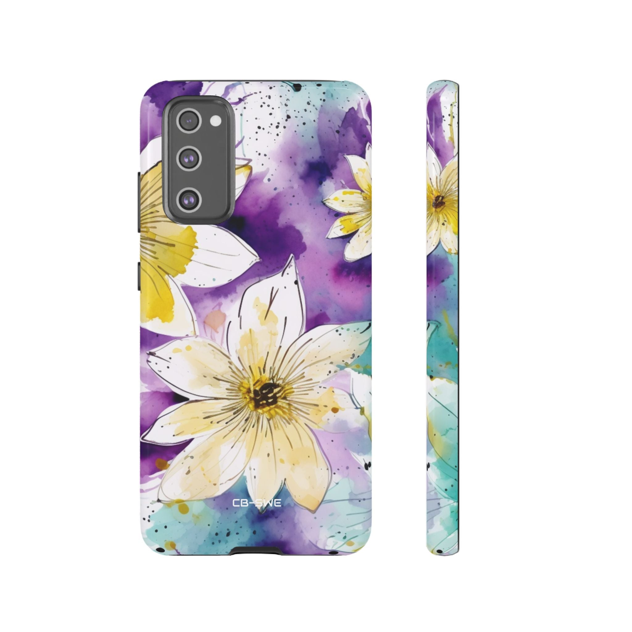 Vibrant Watercolor Flowers - Samsung Case