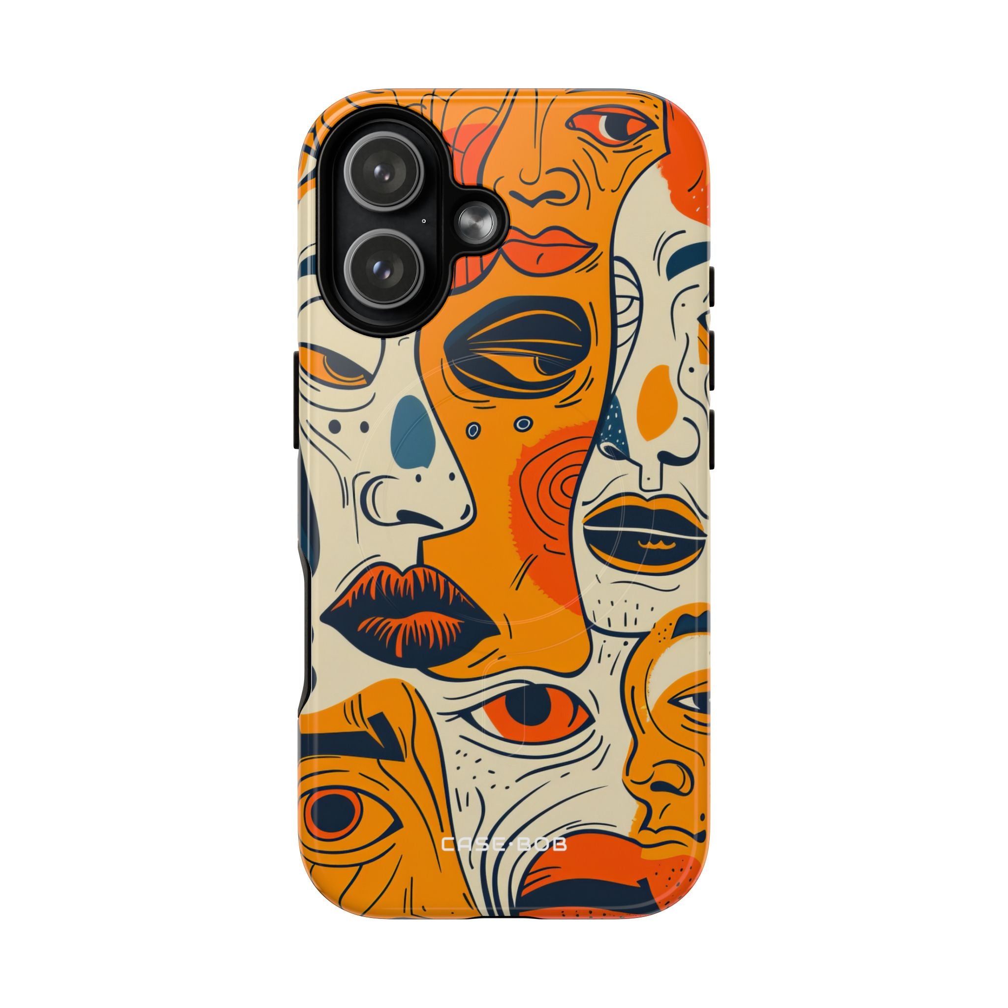 Tangled Faces Sunset iPhone 17 Case - Tough+