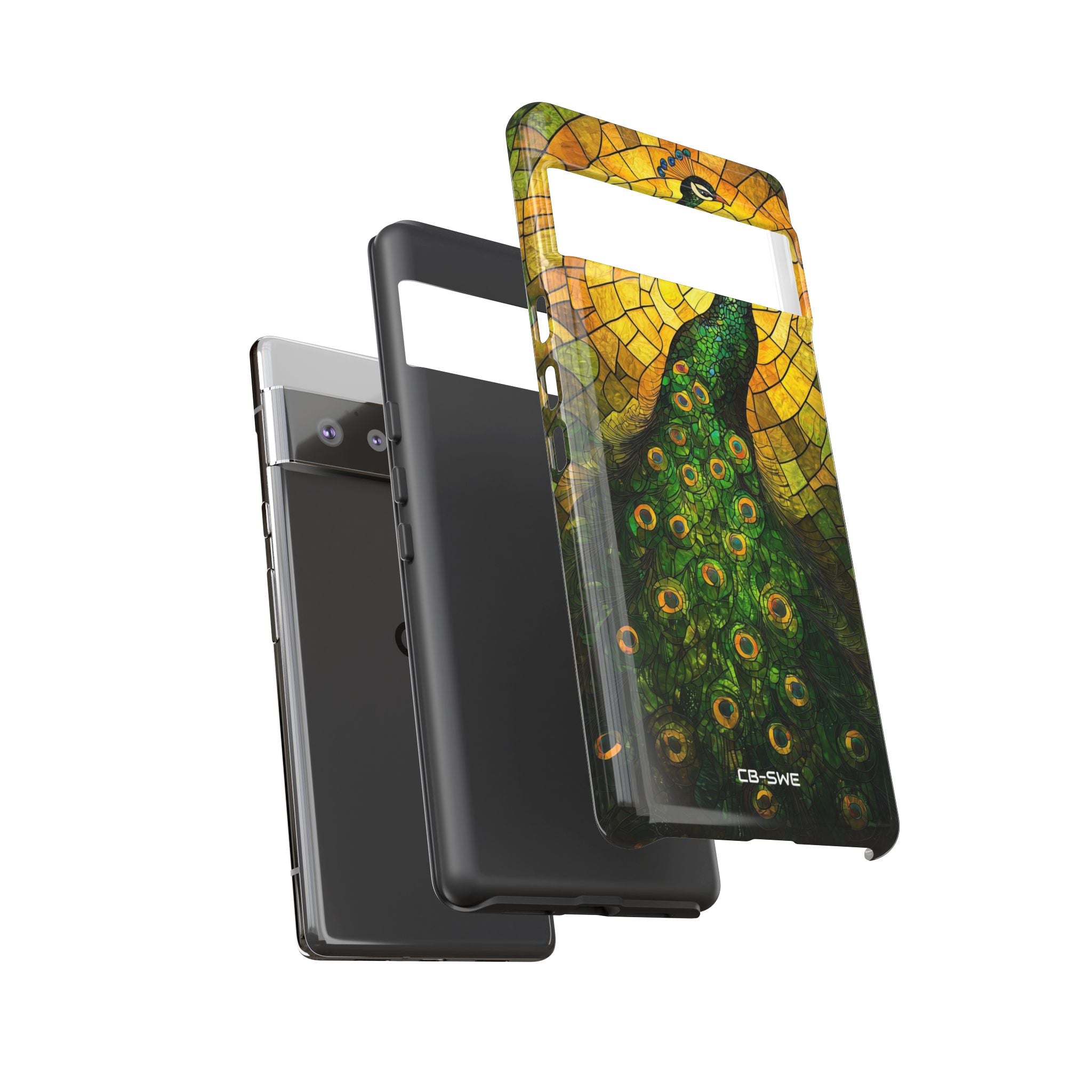 Peacock Spreads Light - Google Pixel Case