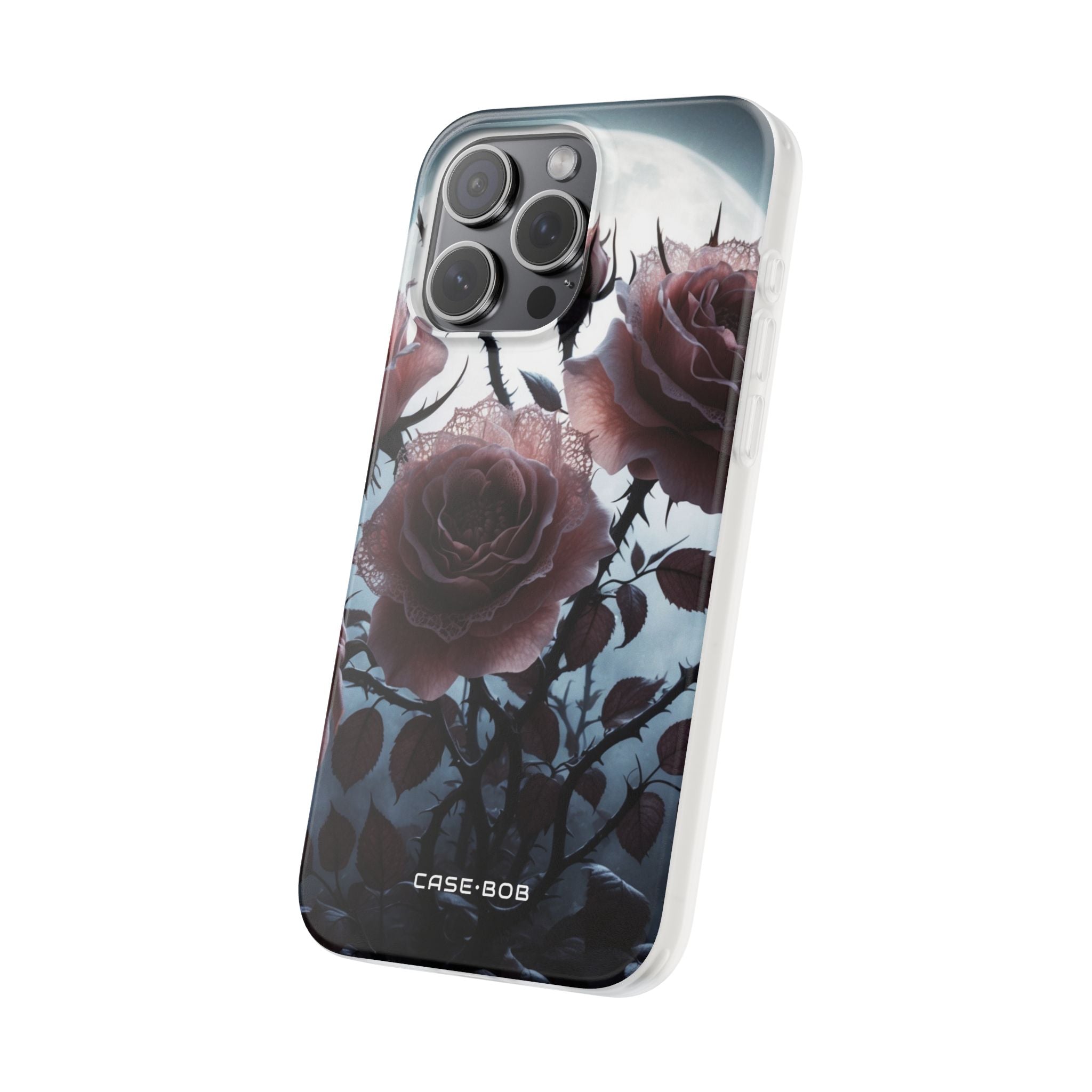 Luminous Rose Thorns iPhone 15 Pro Max Case - Soft